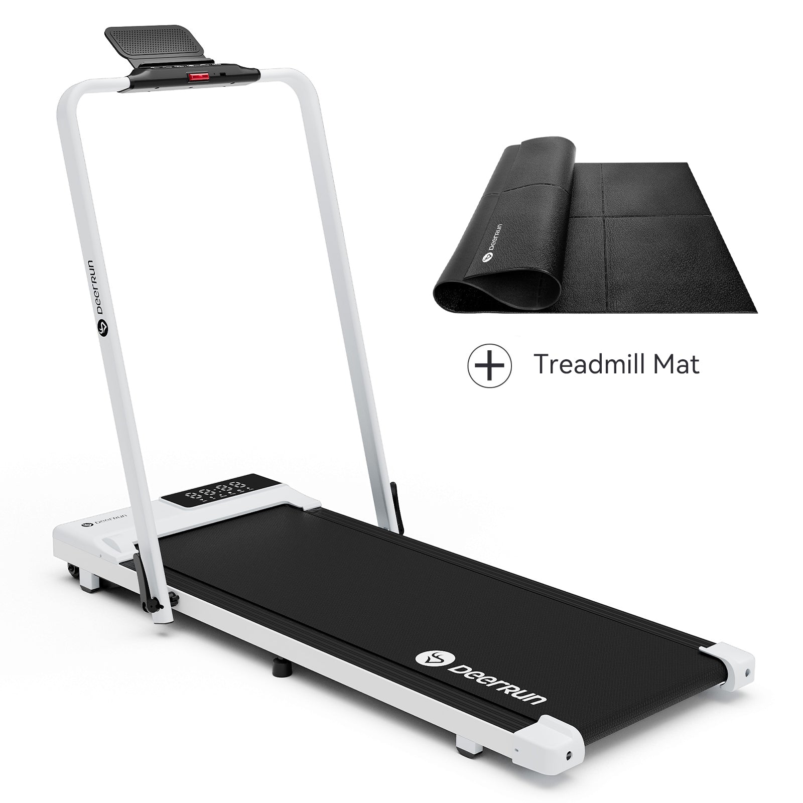 DeerRun-A5 Pro Smart 2 in 1 Folding Treadmill with handrail & Treadmill Mat