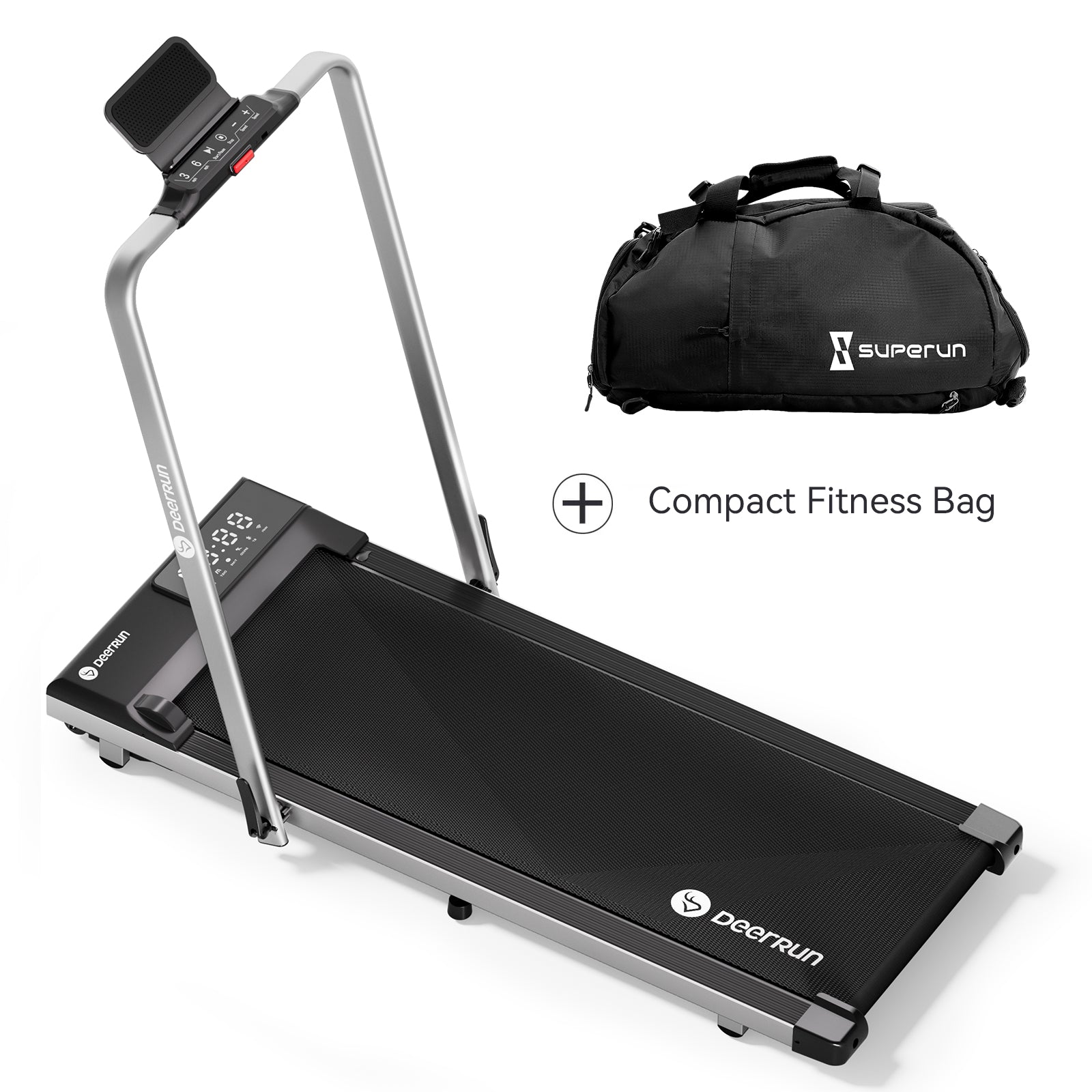 DeerRun A5 Pro Smart 2 in 1 Folding Treadmill Silver