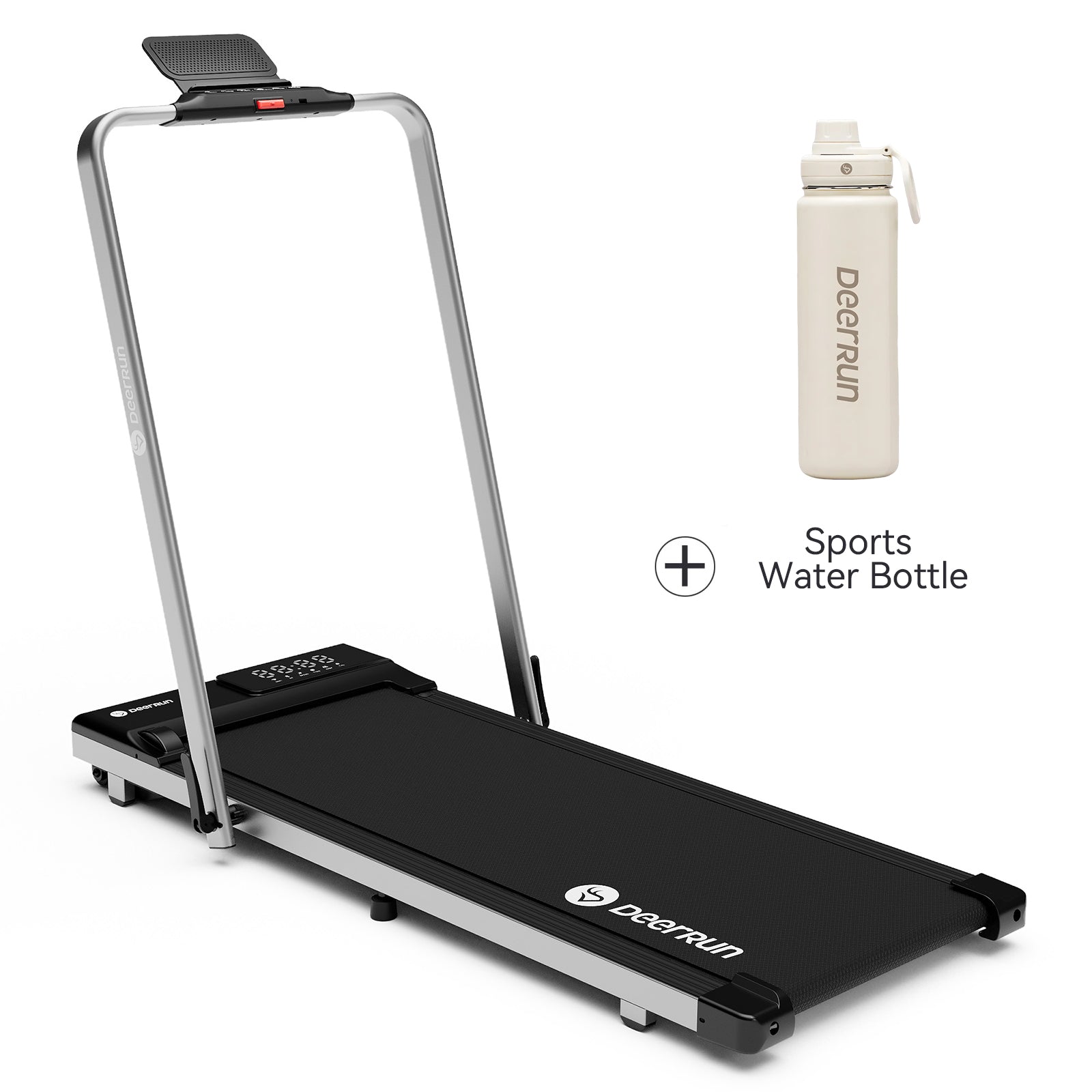 DeerRun A5 Pro Smart 2 in 1 Folding Treadmill with handrail & Sports Water Bottle