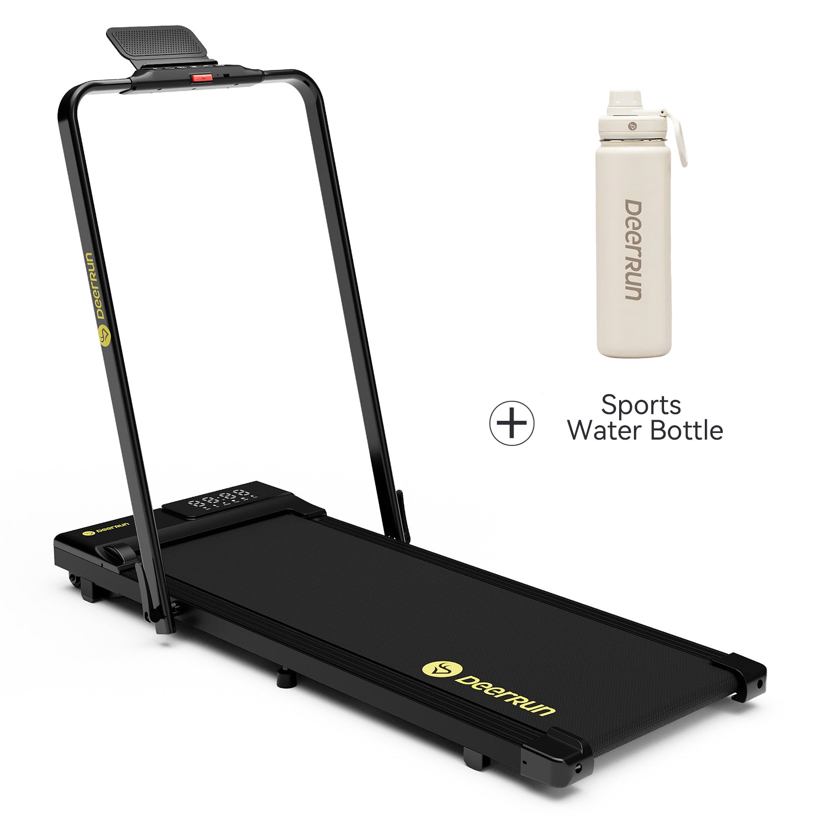 DeerRun A5 Pro Smart 2 in 1 Folding Treadmill with handrail & Sports Water Bottle