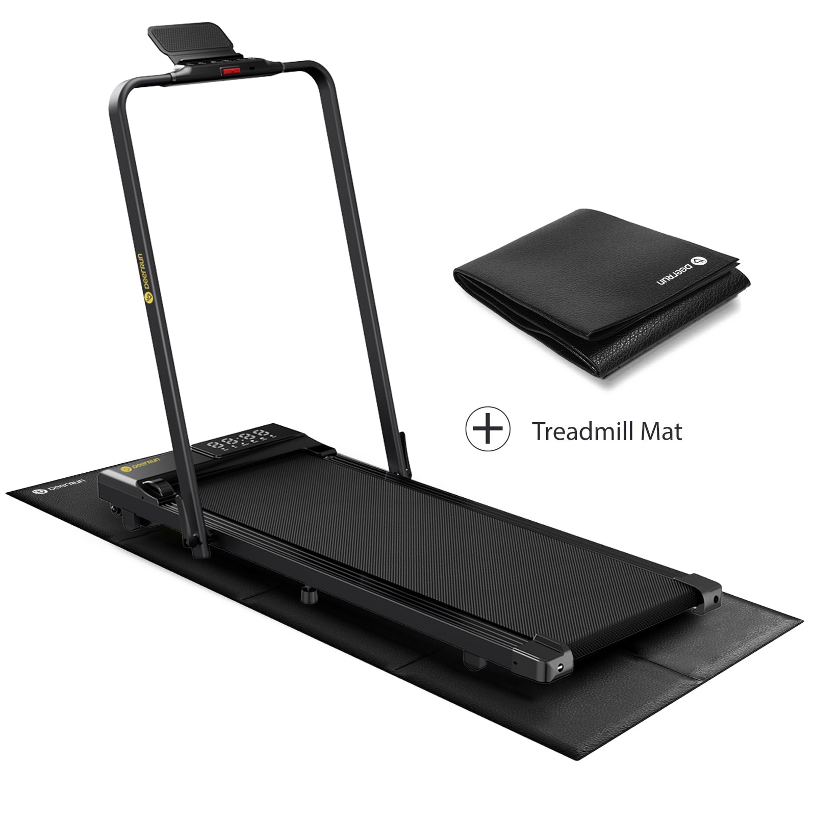 DeerRun-A5 Pro Smart 2-in-1 Folding Treadmill with handrail