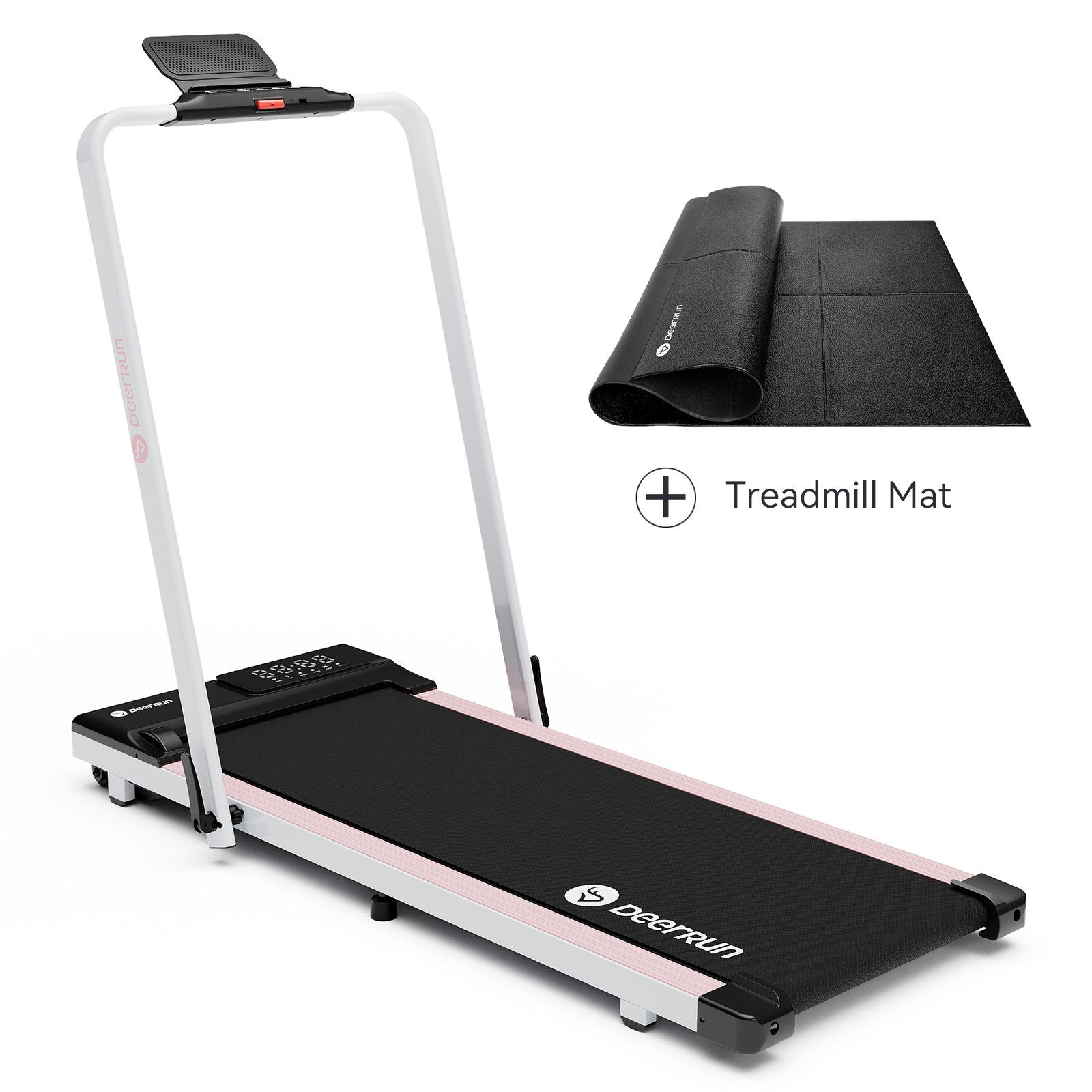 DeerRun-A5 Pro Smart 2 in 1 Folding Treadmill with handrail & Treadmill Mat