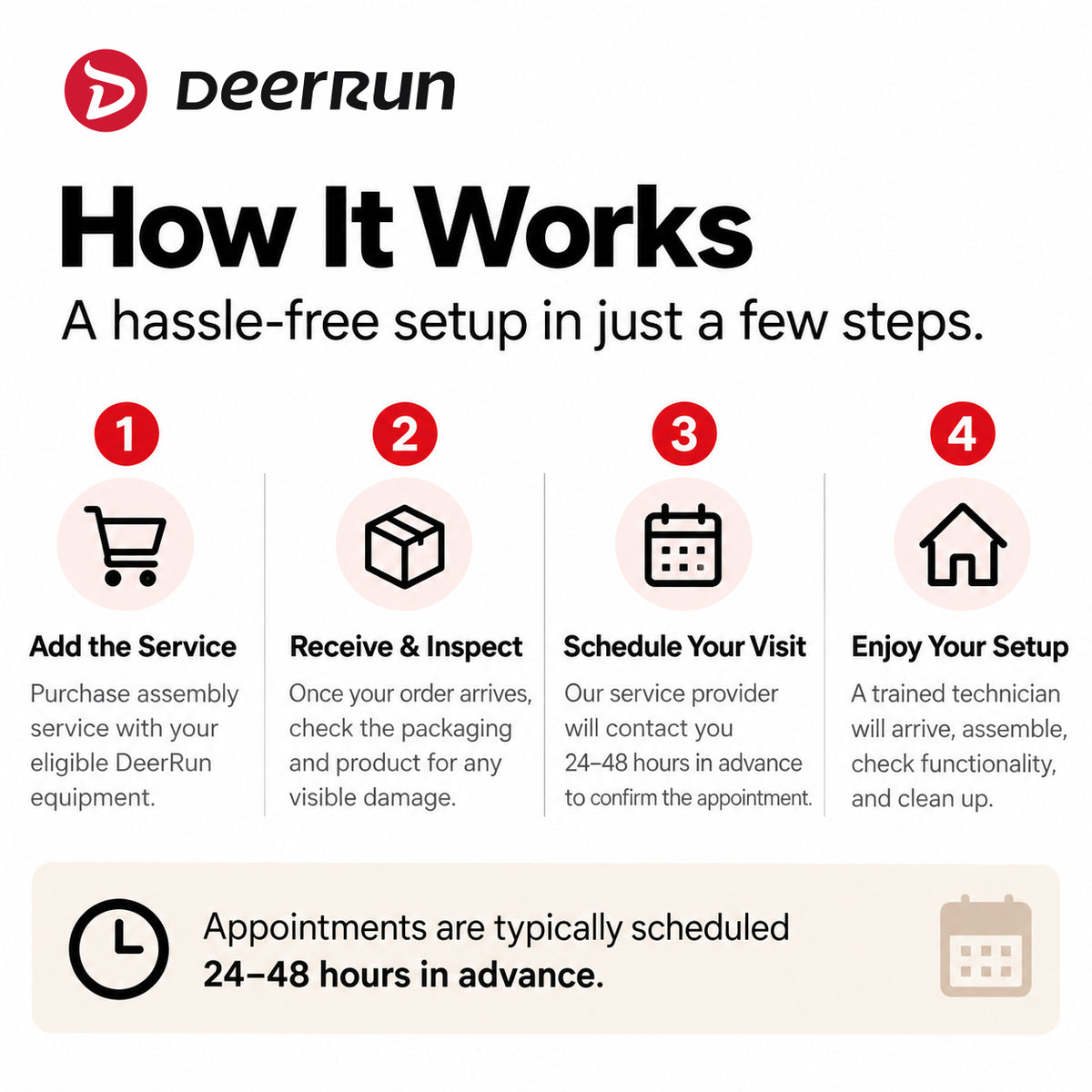 DeerRun® Expert In-Home Assembly