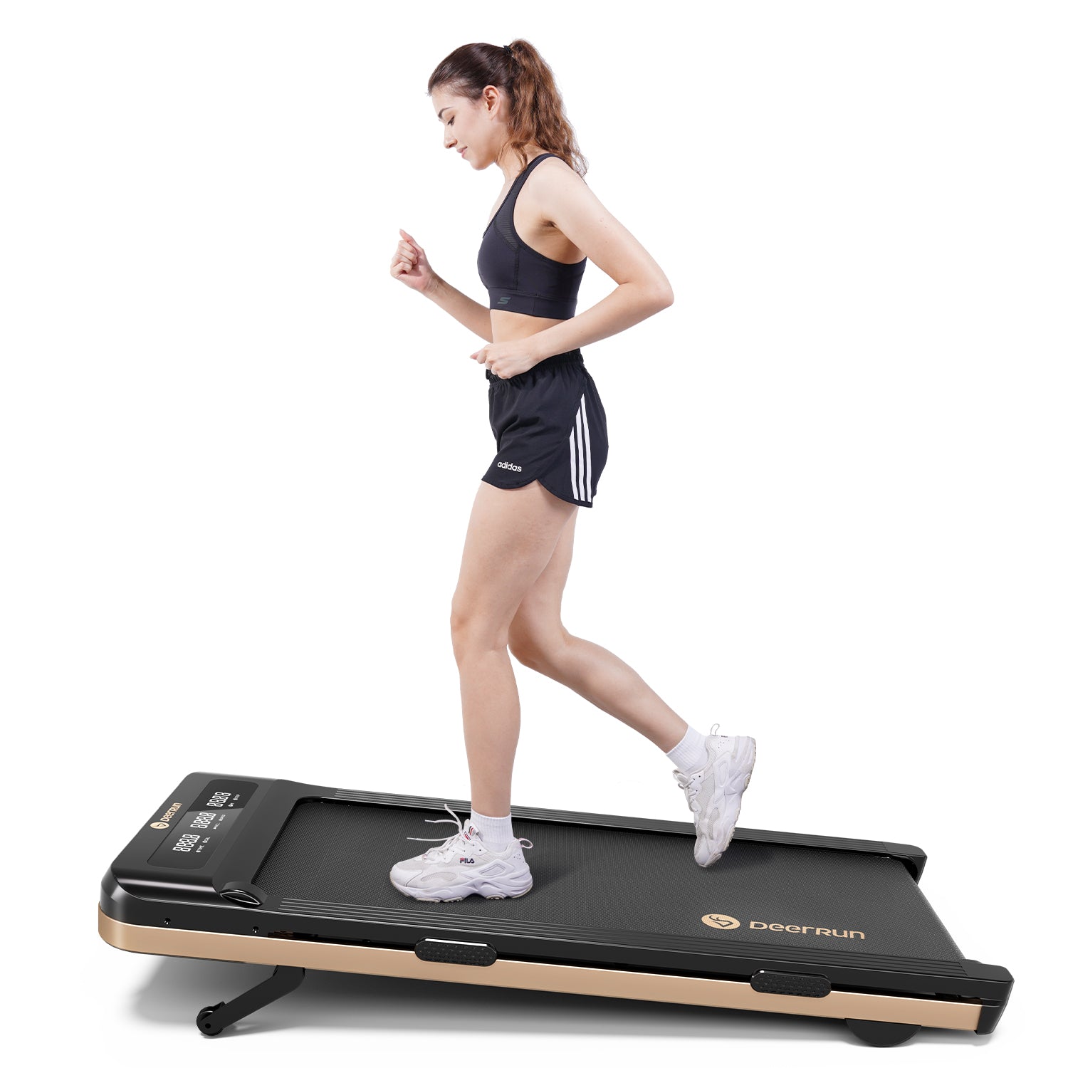 DeerRun Z10 12% Auto Incline Smart Walking Pad Treadmill with remote control