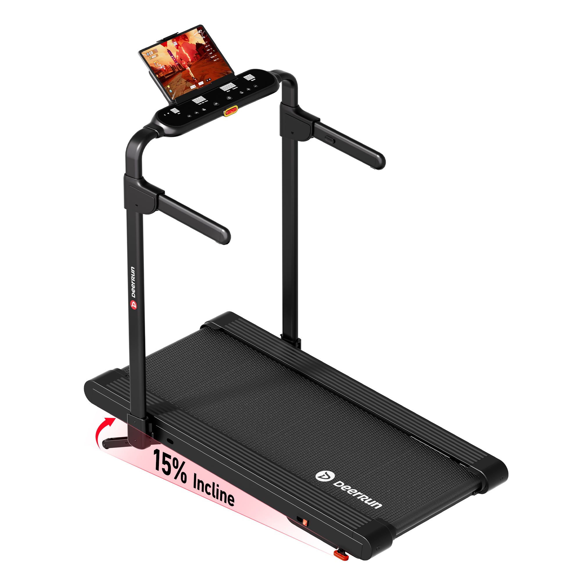 DeerRun Flex Rise 1 Walk-to-Run 15% Auto Incline Foldable Treadmill