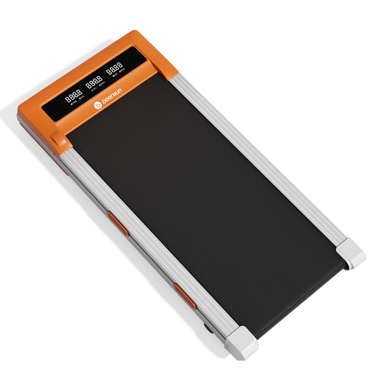 DeerRun Z10 Smart Walking Pad Treadmill with remote control 12% Auto Incline - Luxe Orange