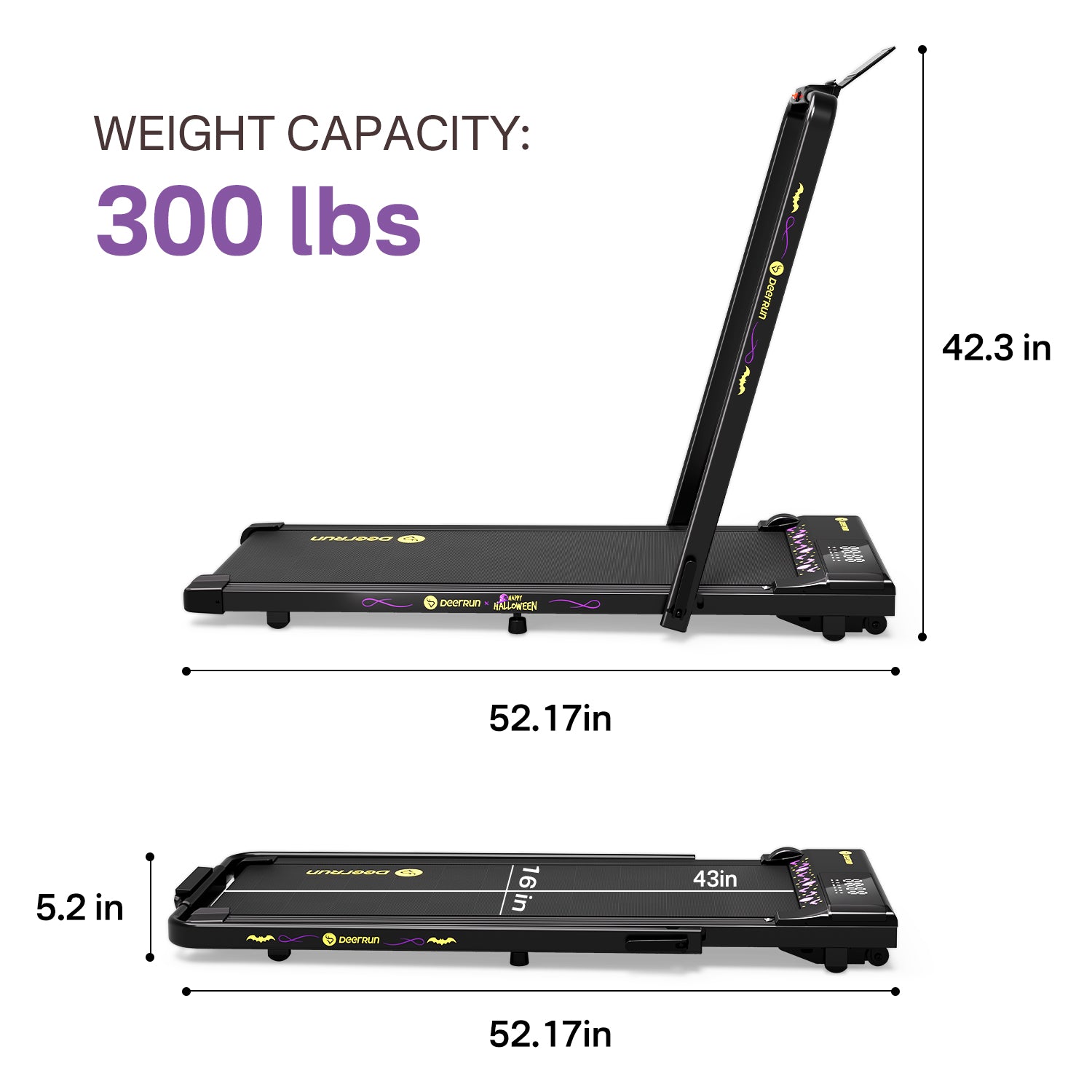 DeerRun＆Halloween Moonlit Vampire 2 in 1 Folding treadmill - only sold on the official website