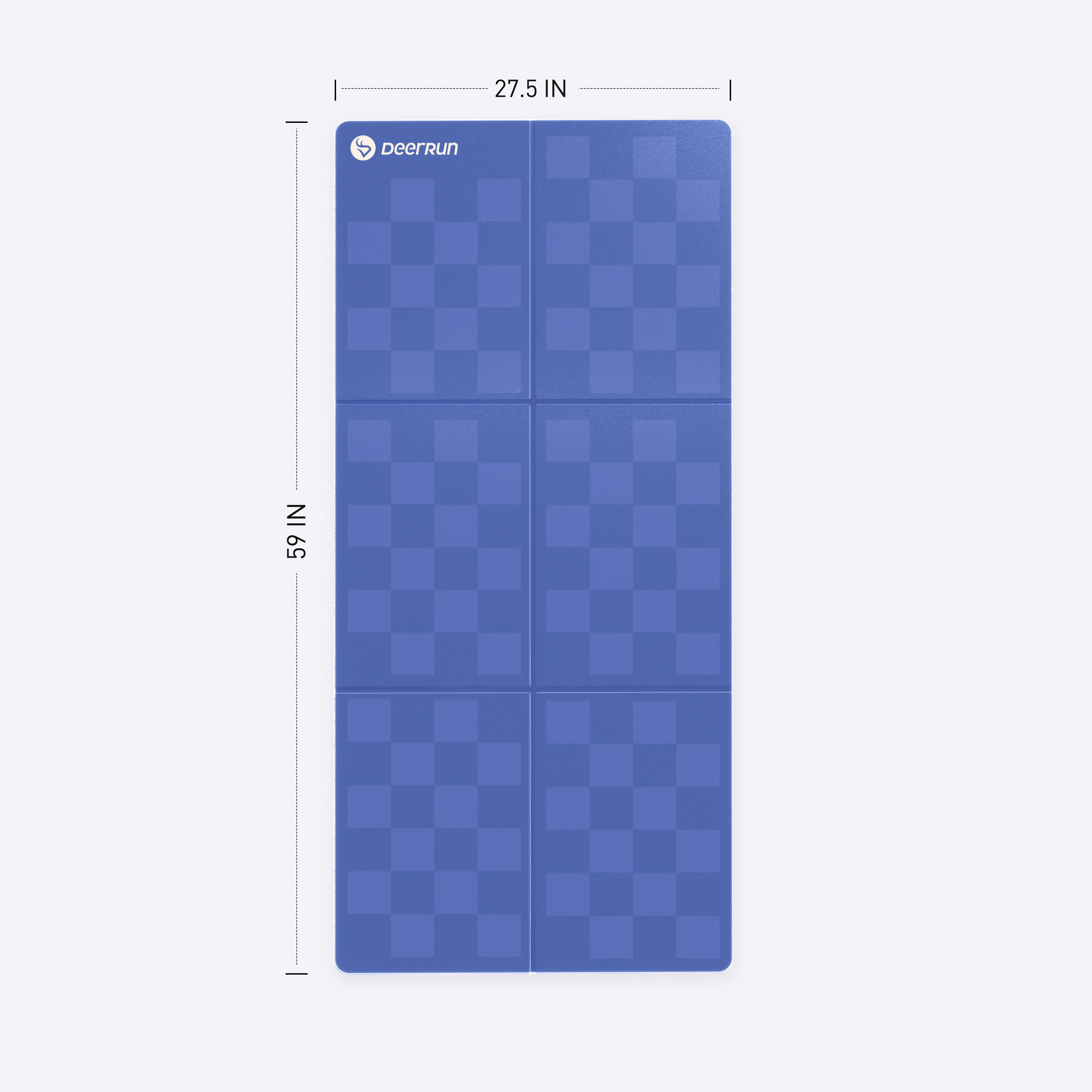 DeerRun® Sprint Mat with Checkerboard Print, Foldable Water and Slip Proof Mat