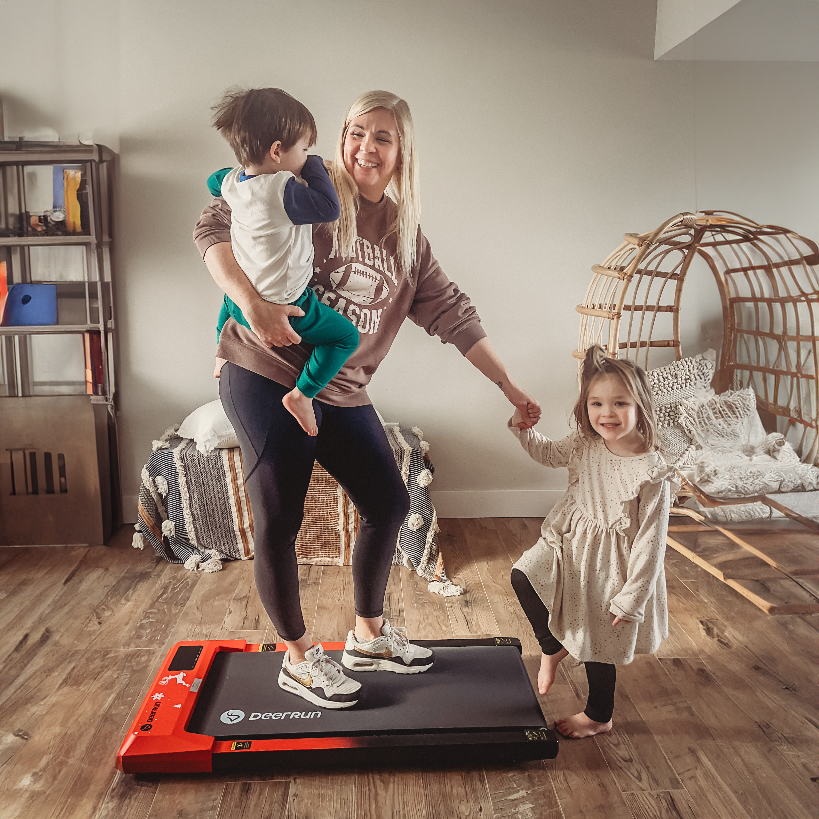 DeerRun Brand Red Under Desk Limited Edition Treadmill with Remote Control - Only Sold on Official Store