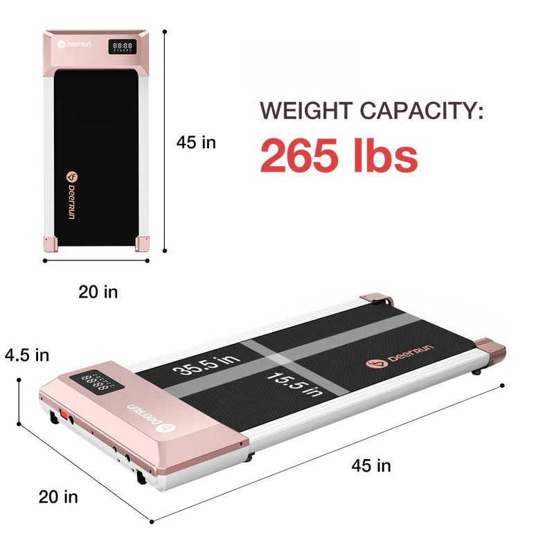 DeerRun-Q1 Urban Under-Desk Treadmill & Smart Scale for Body Weight