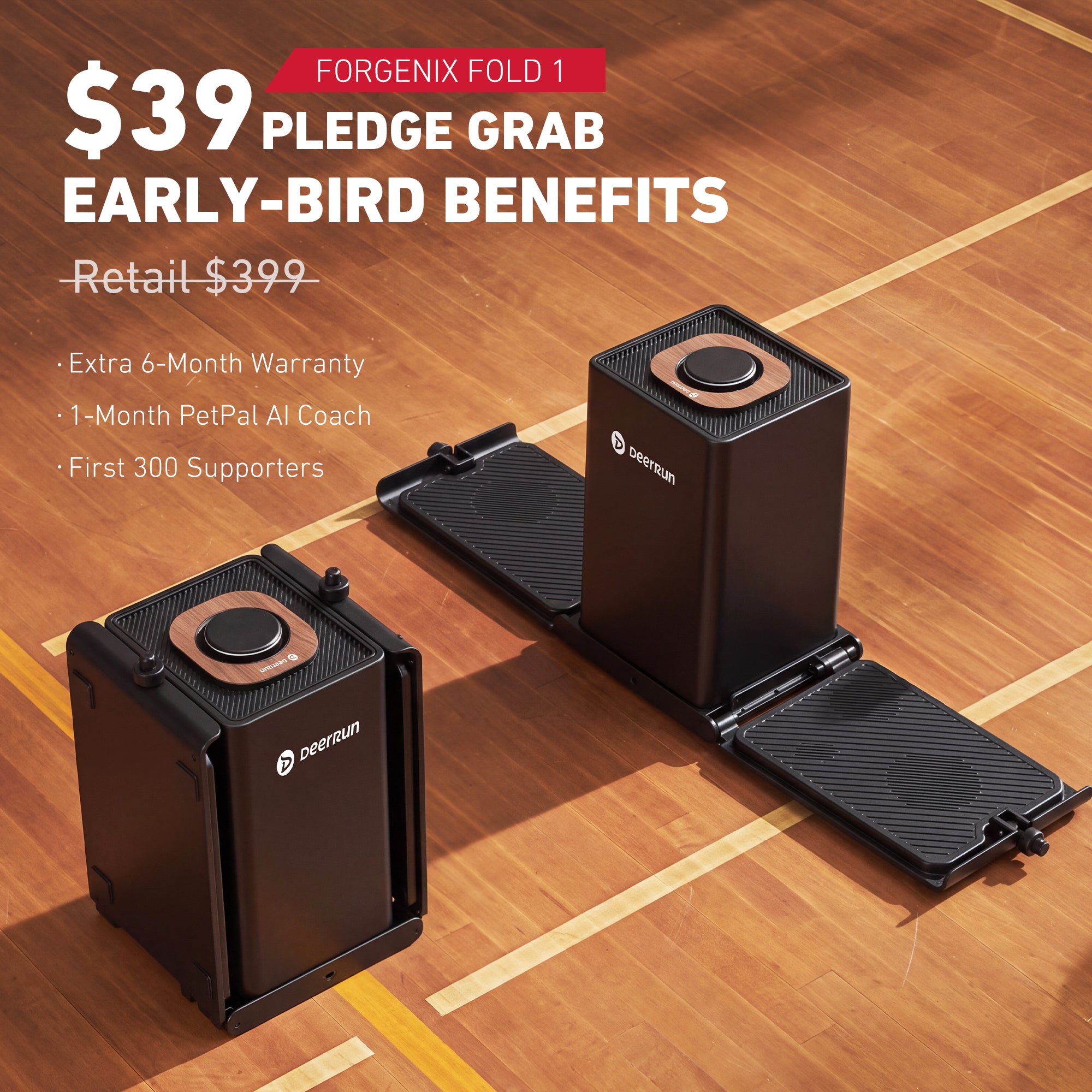 DeerRun Forgenix Fold 1 Foldable Strength Station with Built-In Display