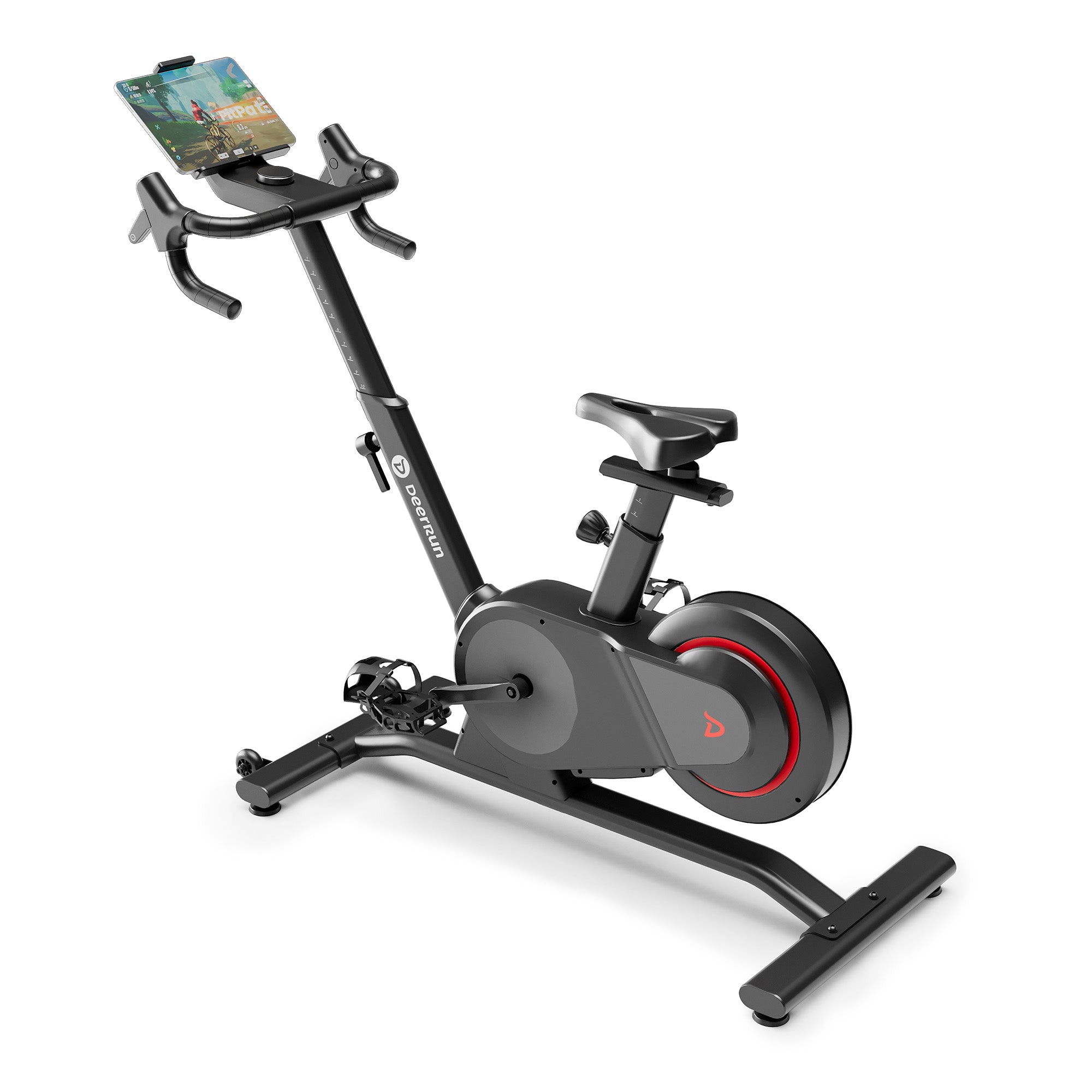 DeerRun Velix Base 1 Real-Road Smart Indoor Bike - 24-Speed Shifting, 999 Interactive Resistance