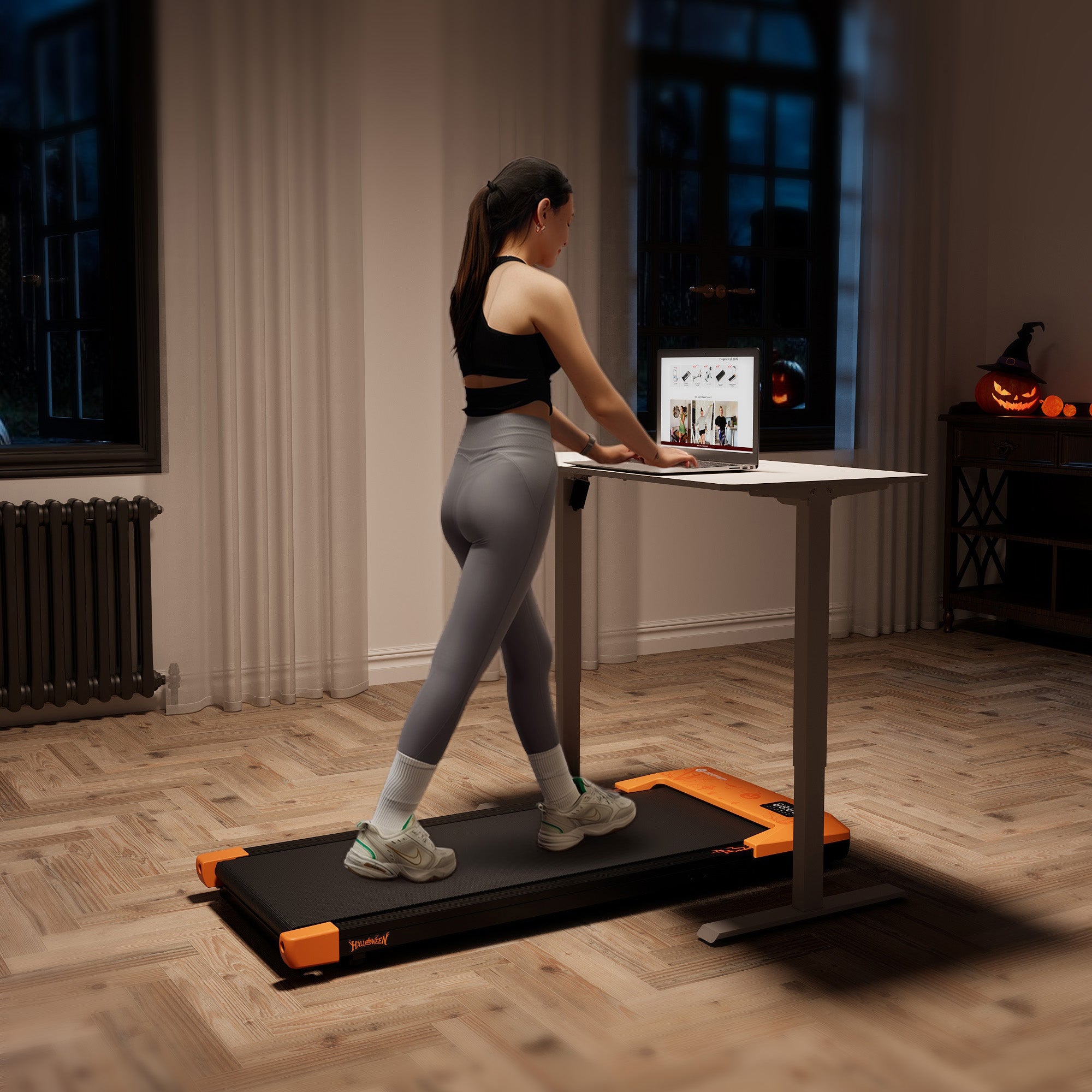 DeerRun Q1 Halloween Edition walking pad treadmill - Season Fitness Gift & Lifestyle Upgrade