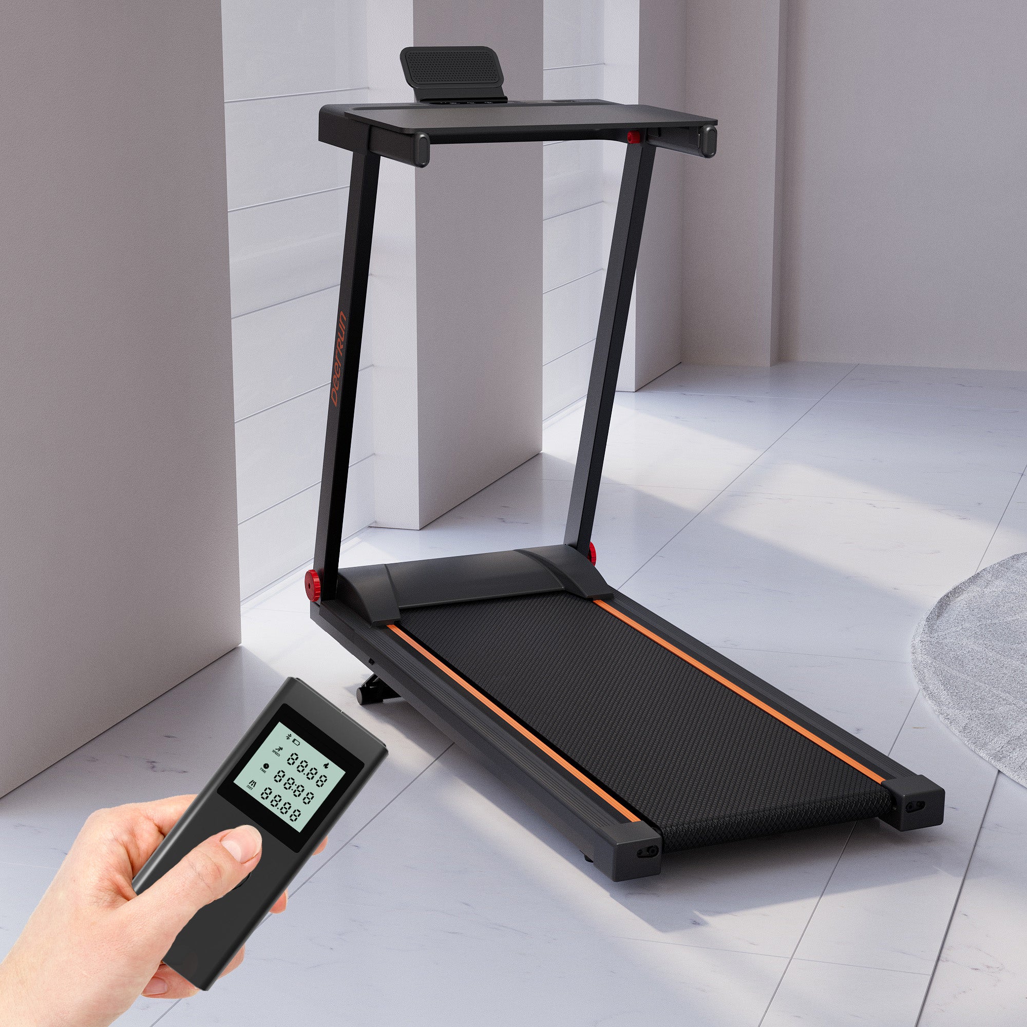 DeerRun A1 Folding Smart Treadmill with  6% Incline - Support Bluetooth & Remote Wireless Control