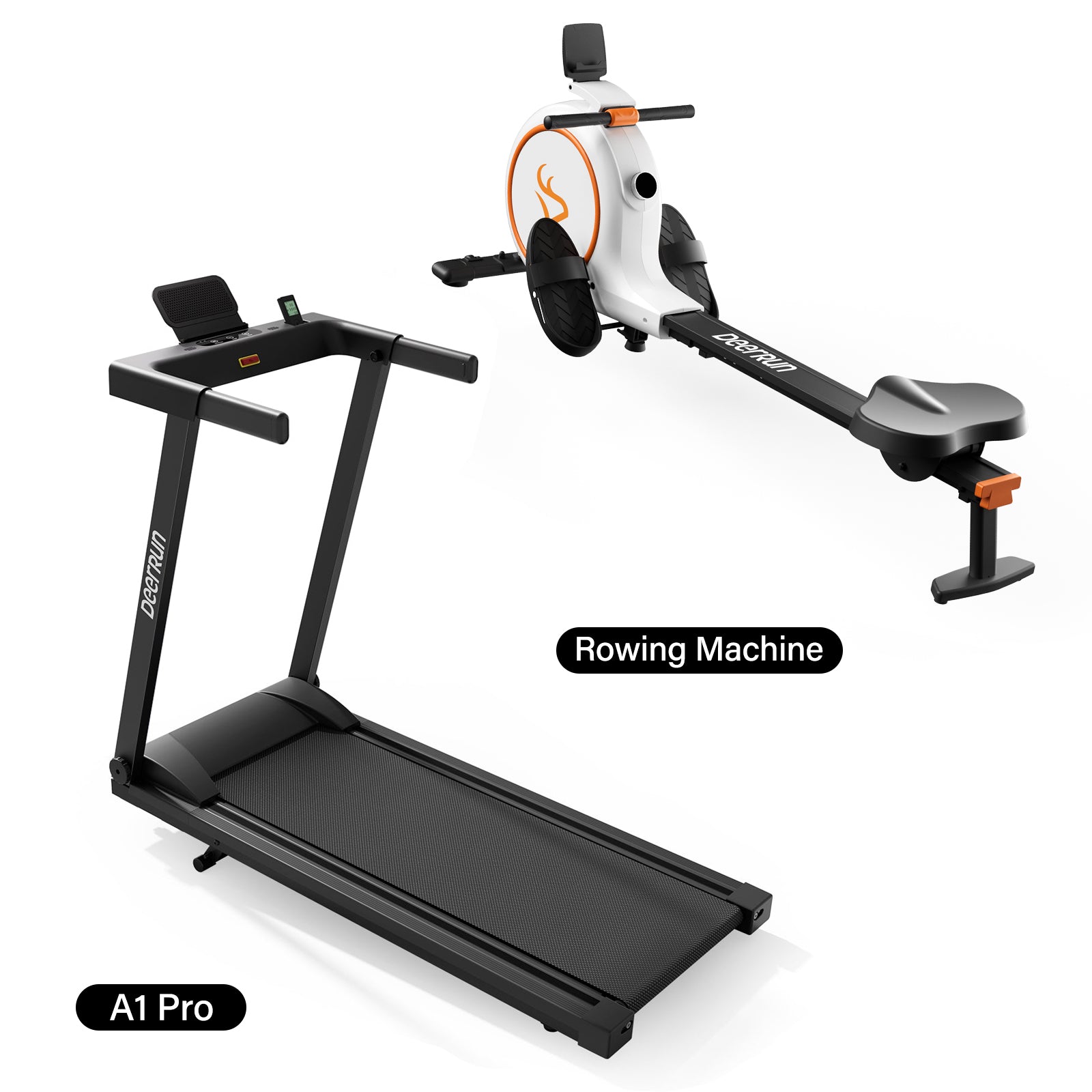 Treadmill + Bike + Rowing Machine Home Gym Bundle