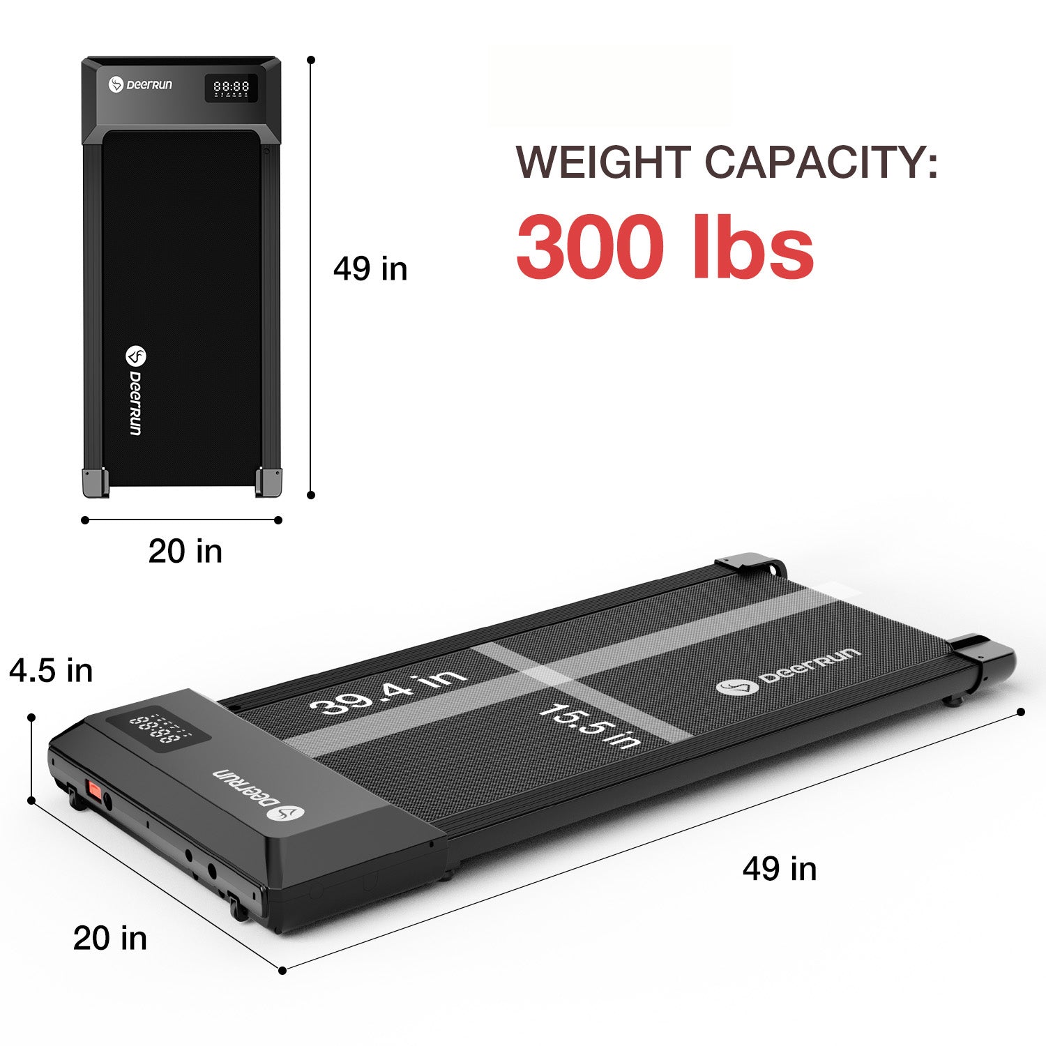 DeerRun Q1 Urban Plus Smart Walking pad Treadmill with Remote Control