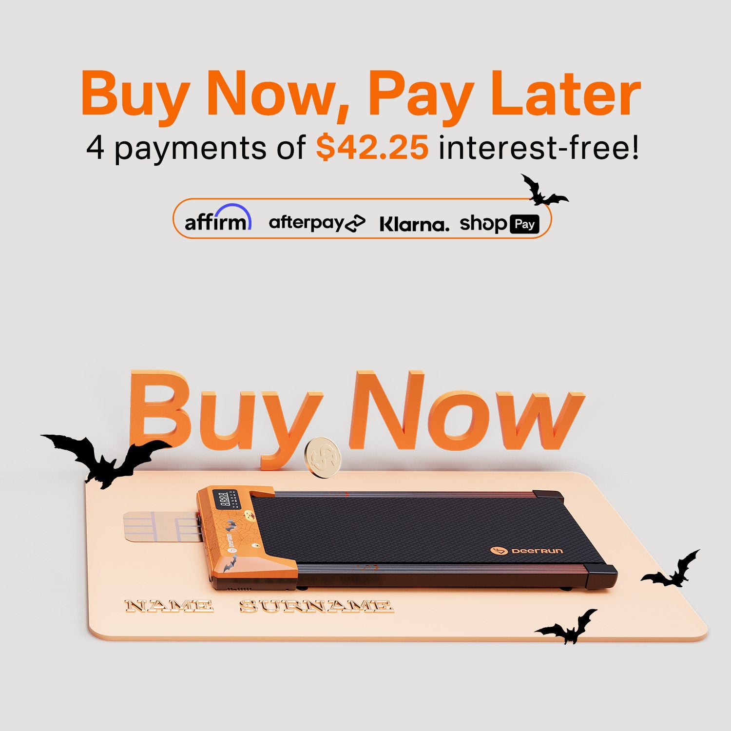 DeerRun＆Halloween co-branded walking pad treadmill - only sold on the official website