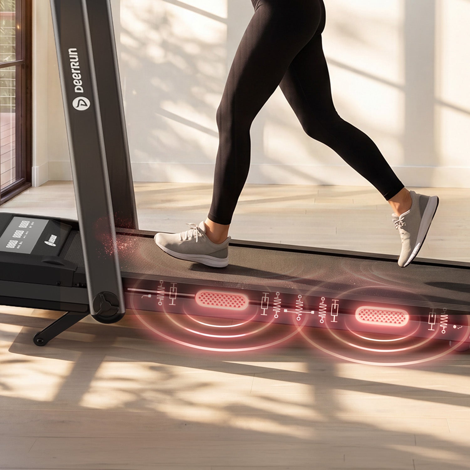 DeerRun Z10 Pro Muse Type 2 in 1 Foldable Treadmill with Remote Contro