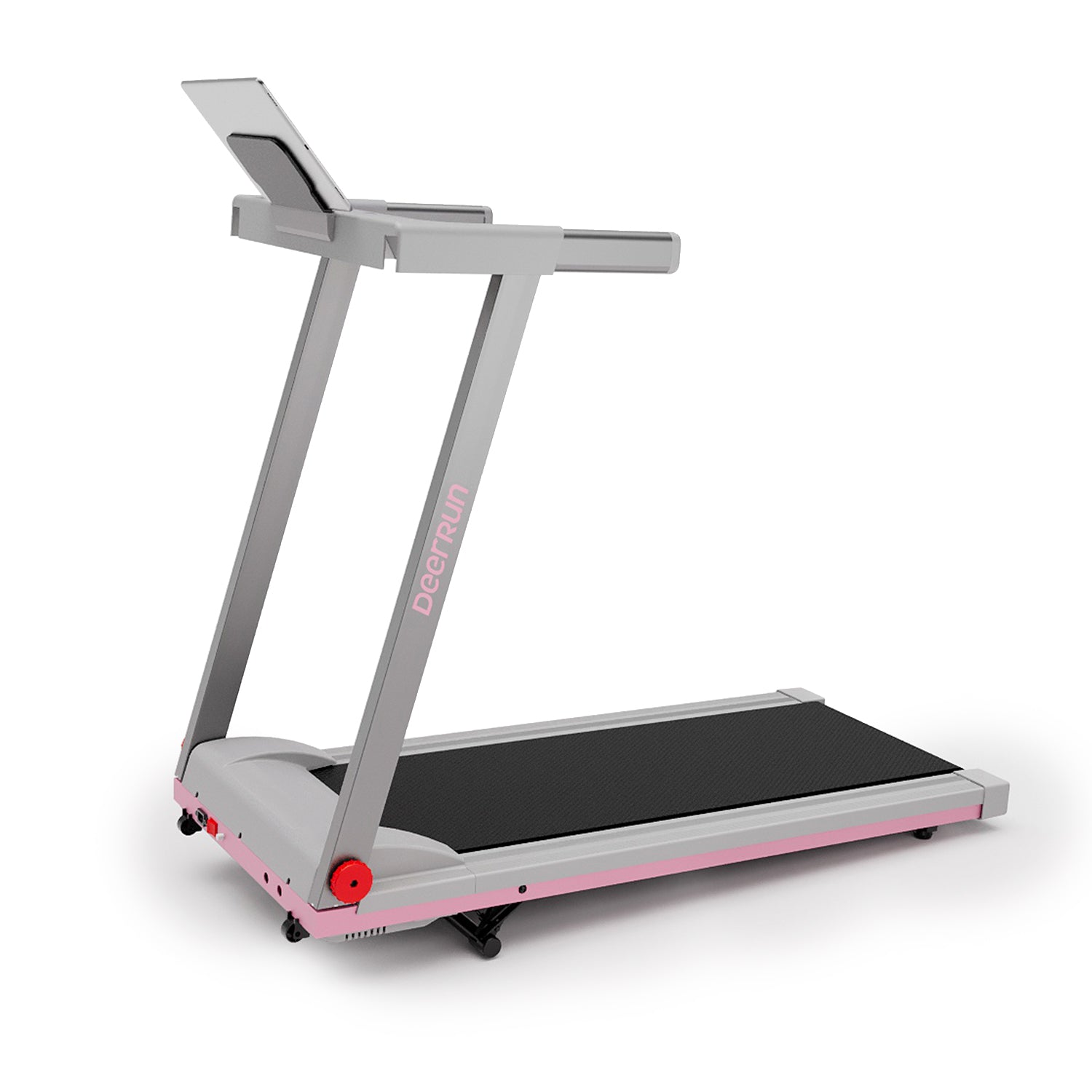 DeerRun A1 Pro Move+  6% Incline Foldable Treadmill——Upgraded Chip & NFC Support | 350Lbs, 10mph Pink Grey