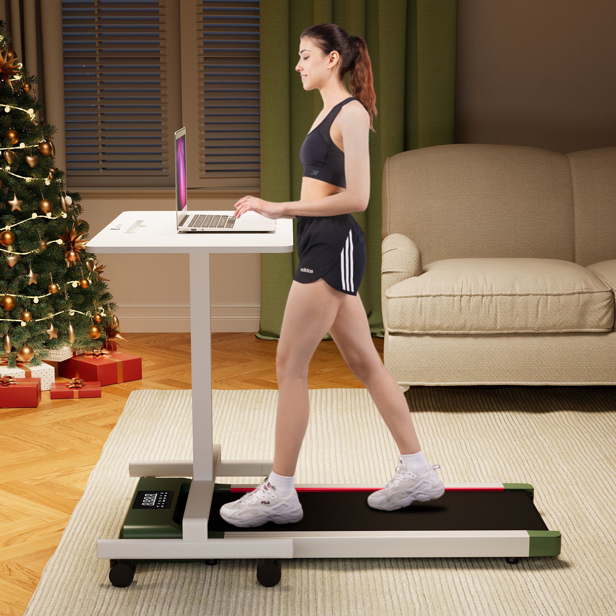 DeerRun X Christmas Co-Branded Walking Pad Treadmill