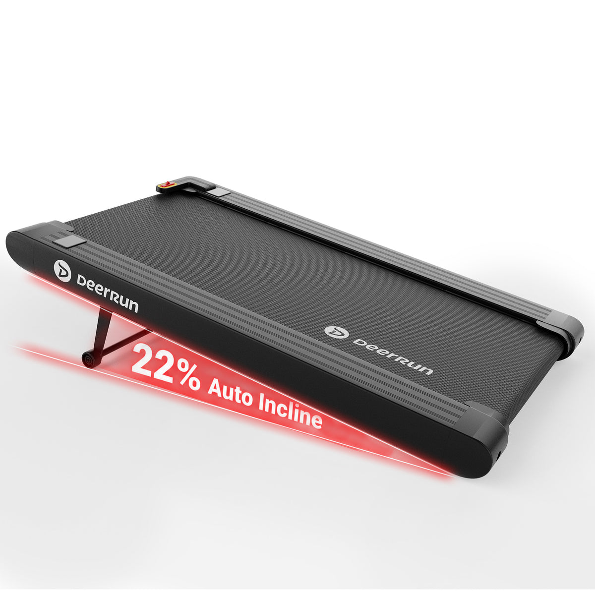 DeerRun Sleek Rise 1 22% Auto Incline Walking Pad for Cardio Training