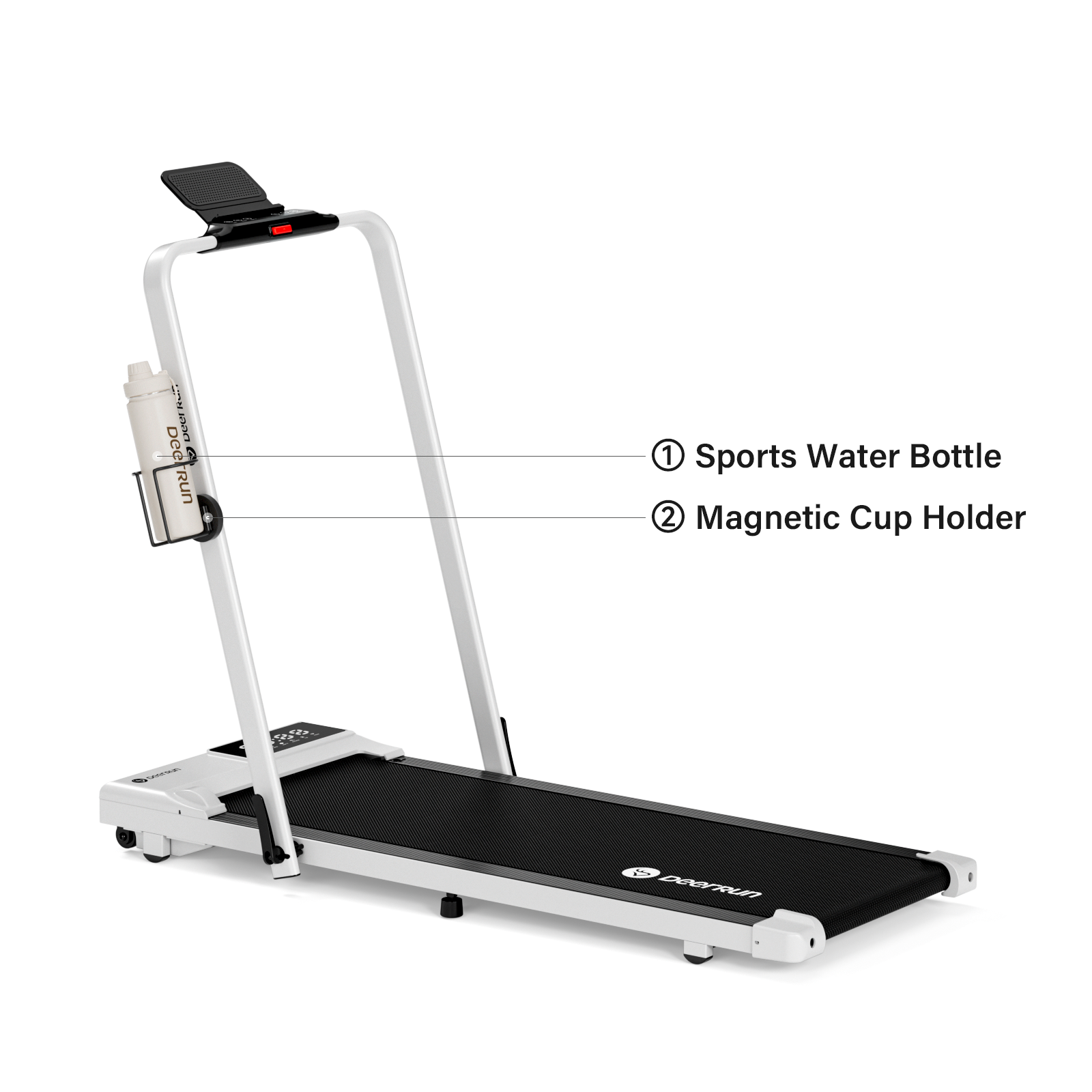 DeerRun A5 Pro Smart 2 in 1 Folding Treadmill White