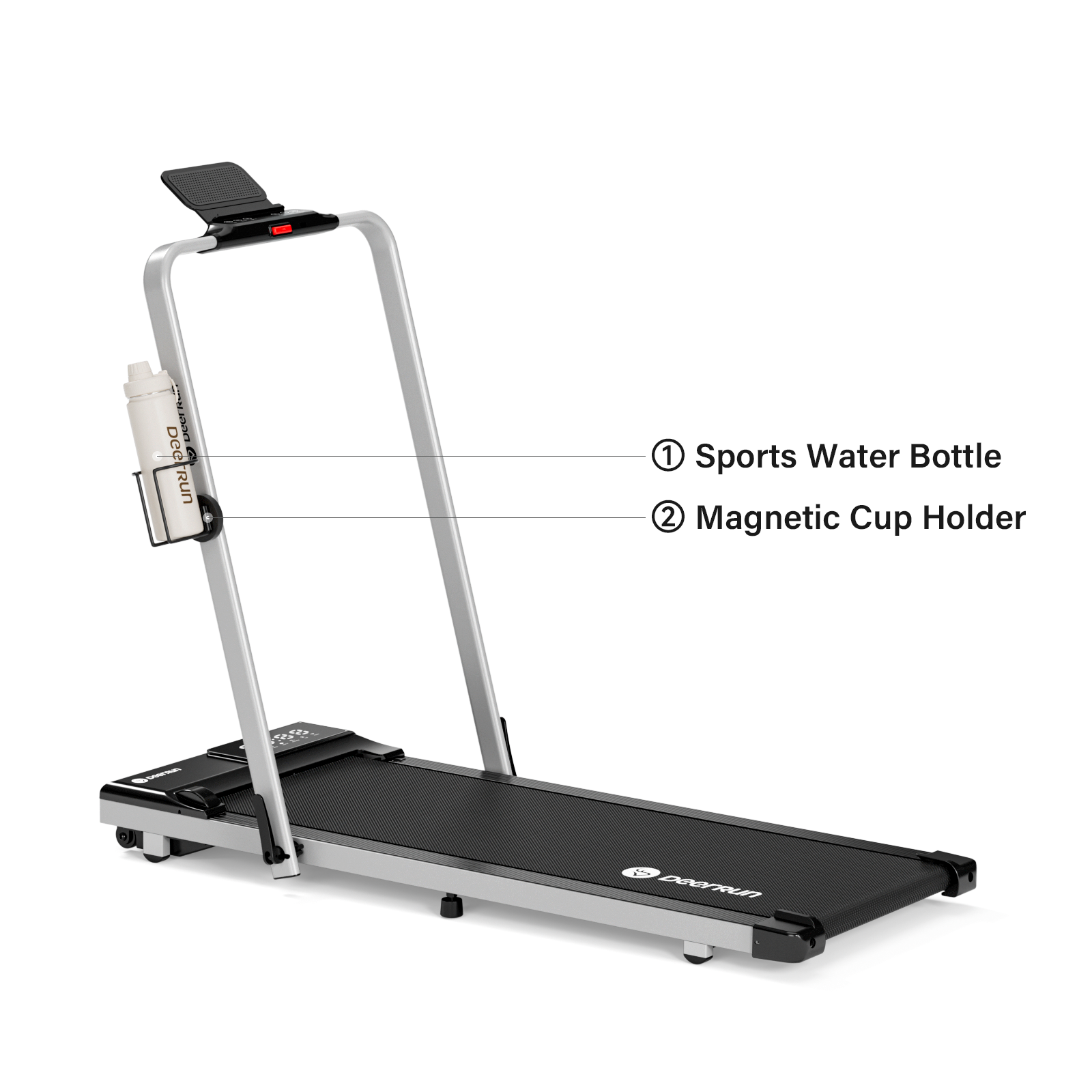 DeerRun A5 Pro Smart 2 in 1 Folding Treadmill Silver