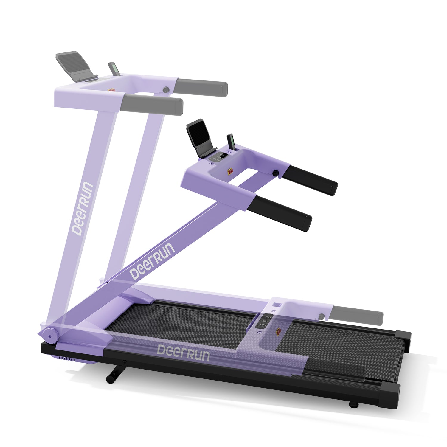 DeerRun A1 Pro Move+  6% Incline Foldable Treadmill——Upgraded Chip & NFC Support | 350Lbs, 10mph Dreamy Violet