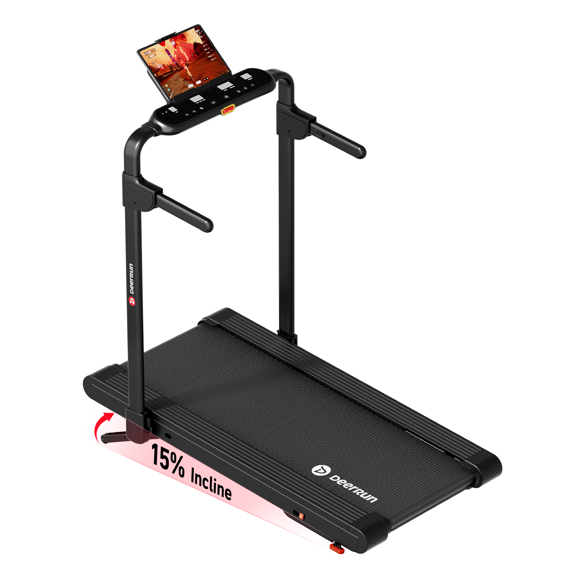 DeerRun Flex Rise 1 Walk-to-Run 15% Auto Incline Foldable Treadmill
