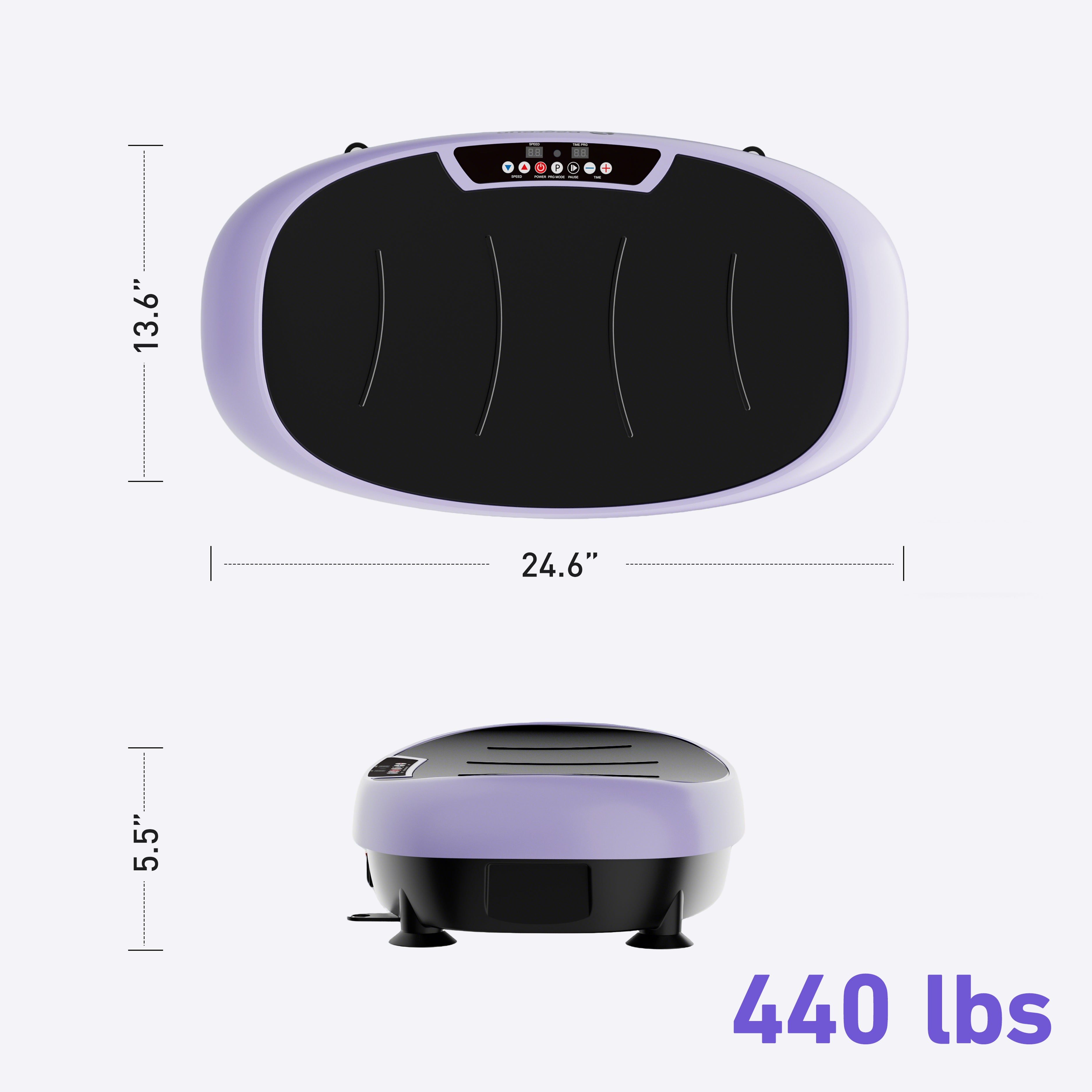 DeerRun® High-Power Full‑Body Vibration Plate Workout, 440lbs