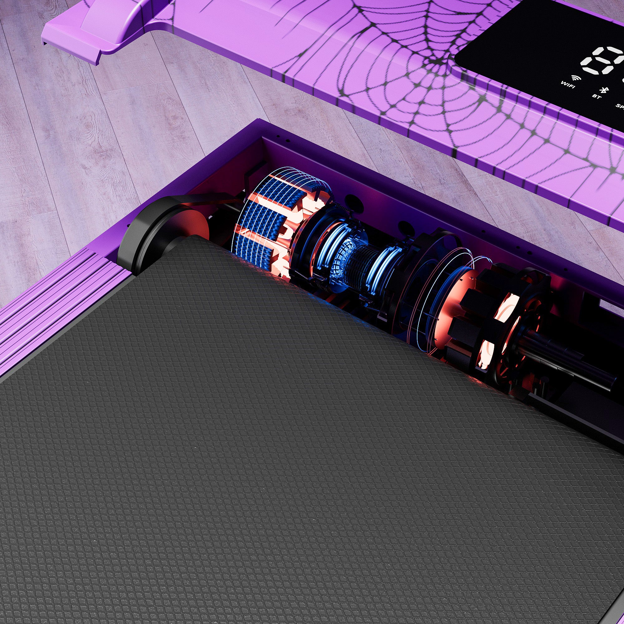 2025 Halloween Limited Edition Smart Foldable Treadmill Purple Cobweb | The Perfect Gift for Family Health