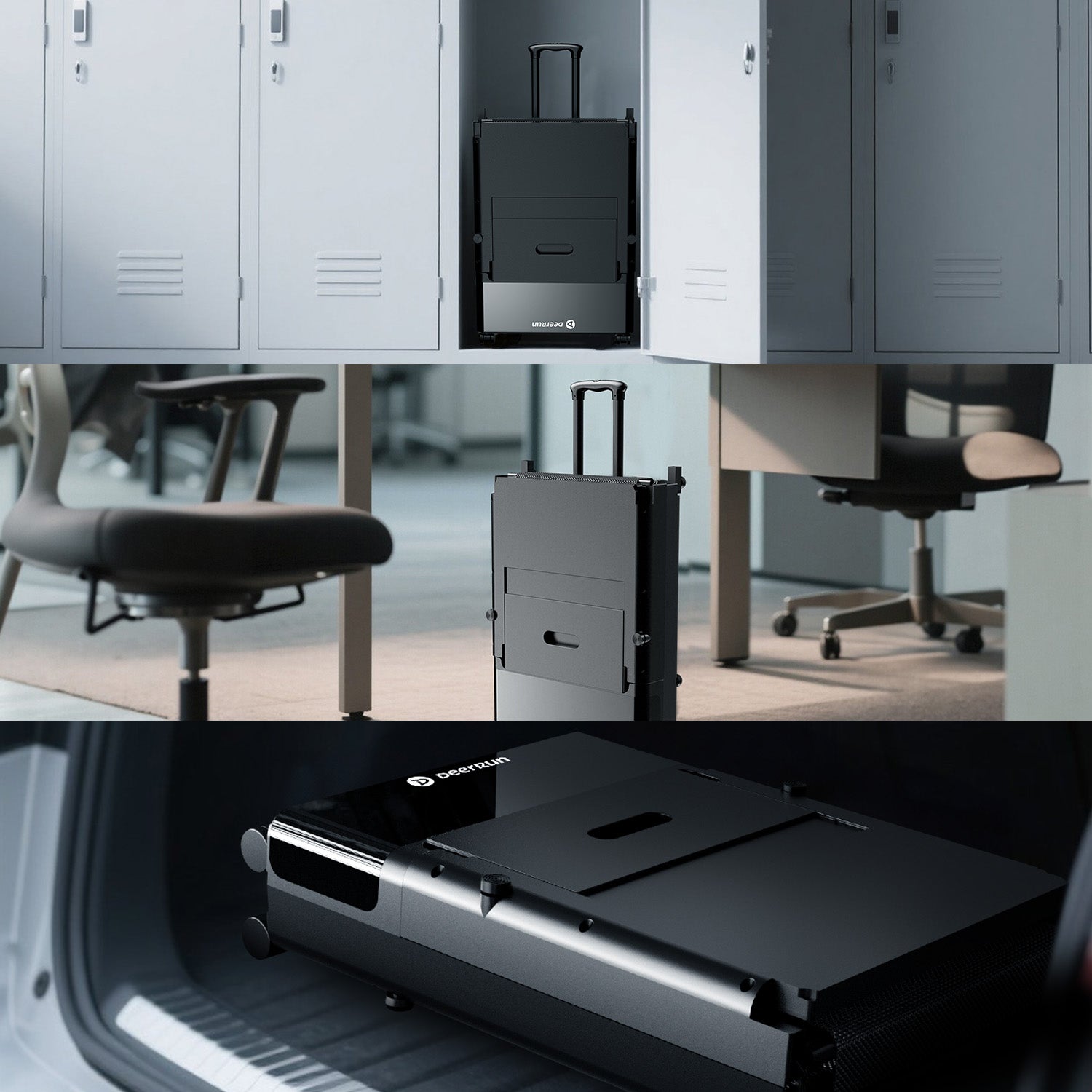 DeerRun Z20 Suitcase-Style Treadmill – Foldable Deck, Ultra Compact with LED Display
