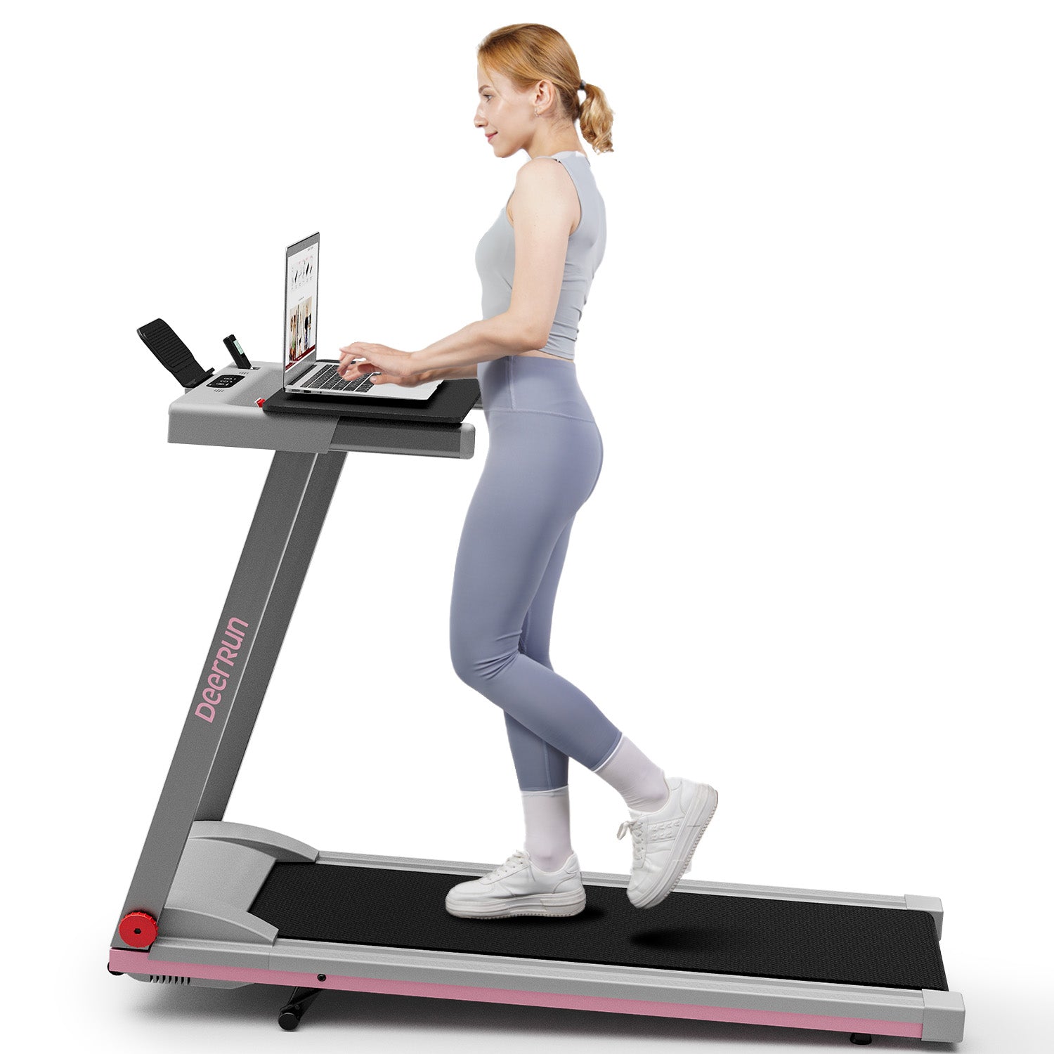 DeerRun A1 Folding Smart Treadmill with  6% Incline - Support Bluetooth & Remote Wireless Control