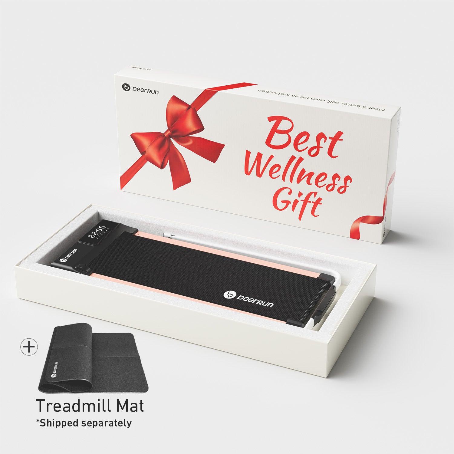 DeerRun A5 PRO Vitality – 2025 Smart 2-in-1 Foldable Treadmill, Upgraded Chip & NFC Support | 7.5mph, 300Lbs