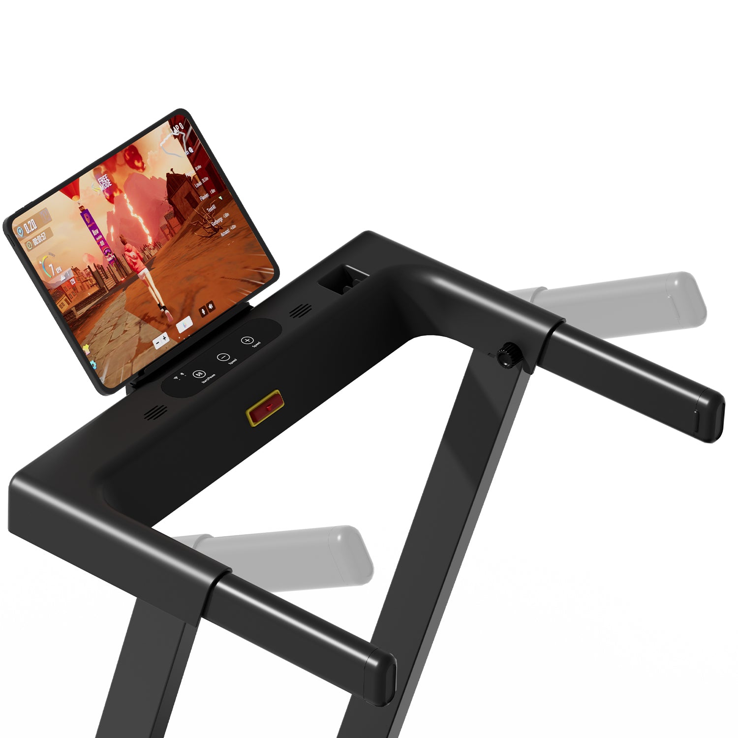 DeerRun All-New 2026 A1 Pro Move+ Smart Foldable Treadmill with 6% Incline & NFC | 350Lbs, 10mph, Black