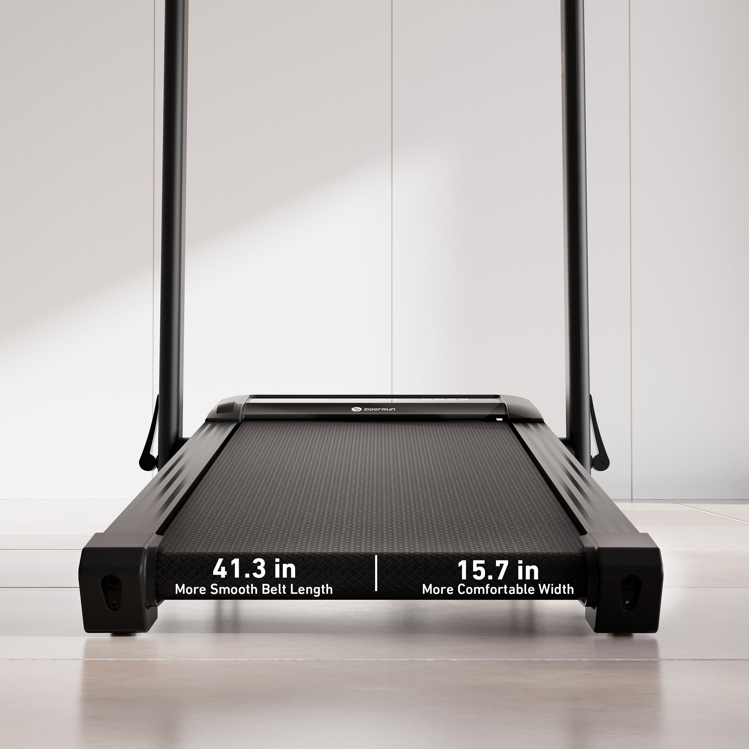 DeerRun Z10 Pro Muse Type 2 in 1 Foldable Treadmill with Remote Control, 12% Auto Incline - Black