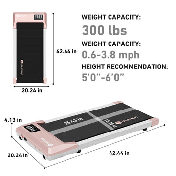 DeerRun Q1 Urban Under-Desk Treadmill with Remote Control