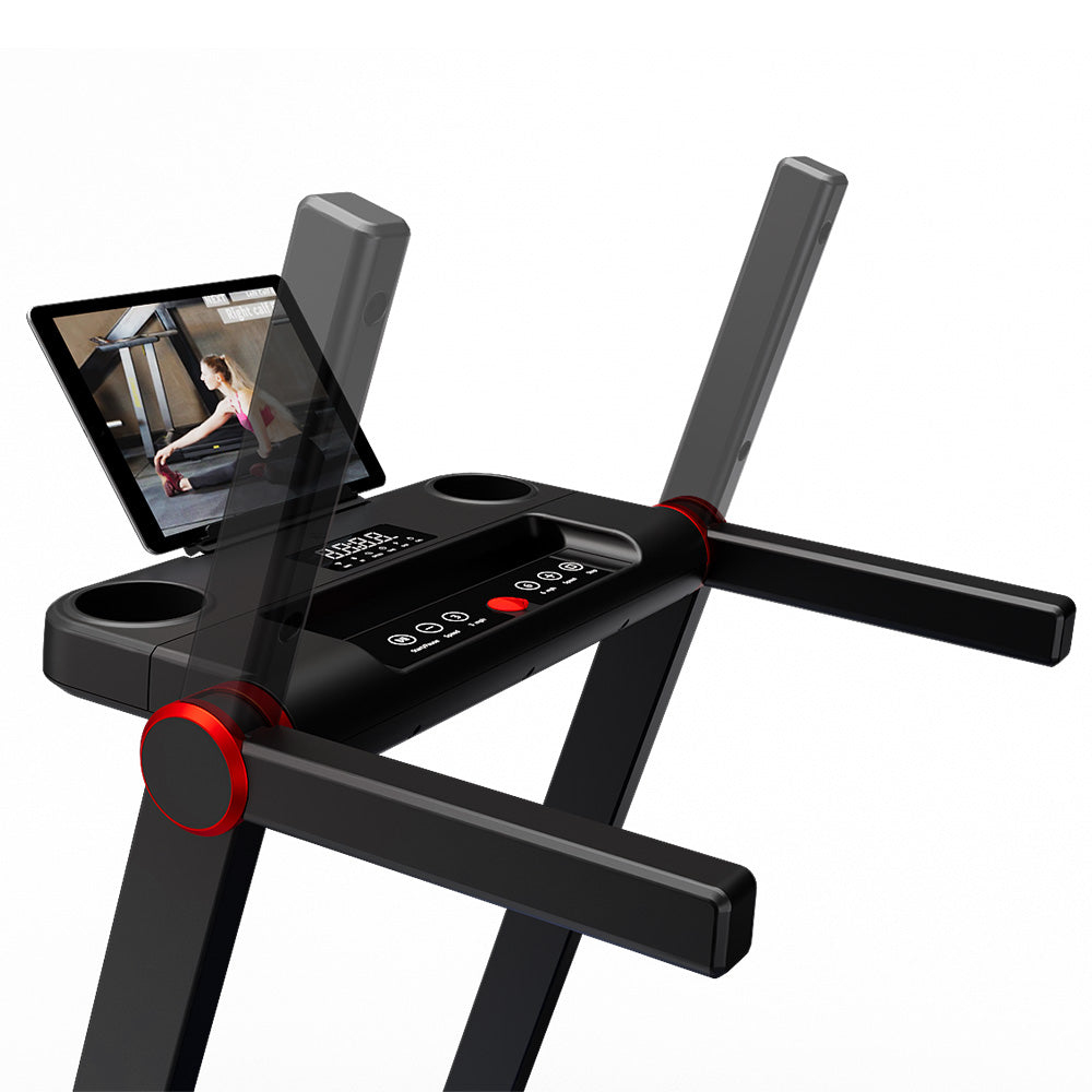 DeerRun A1 Pro Move+  6% Incline Foldable Treadmill——2025 Upgraded Chip & NFC Support | 350Lbs, 10mph Silver