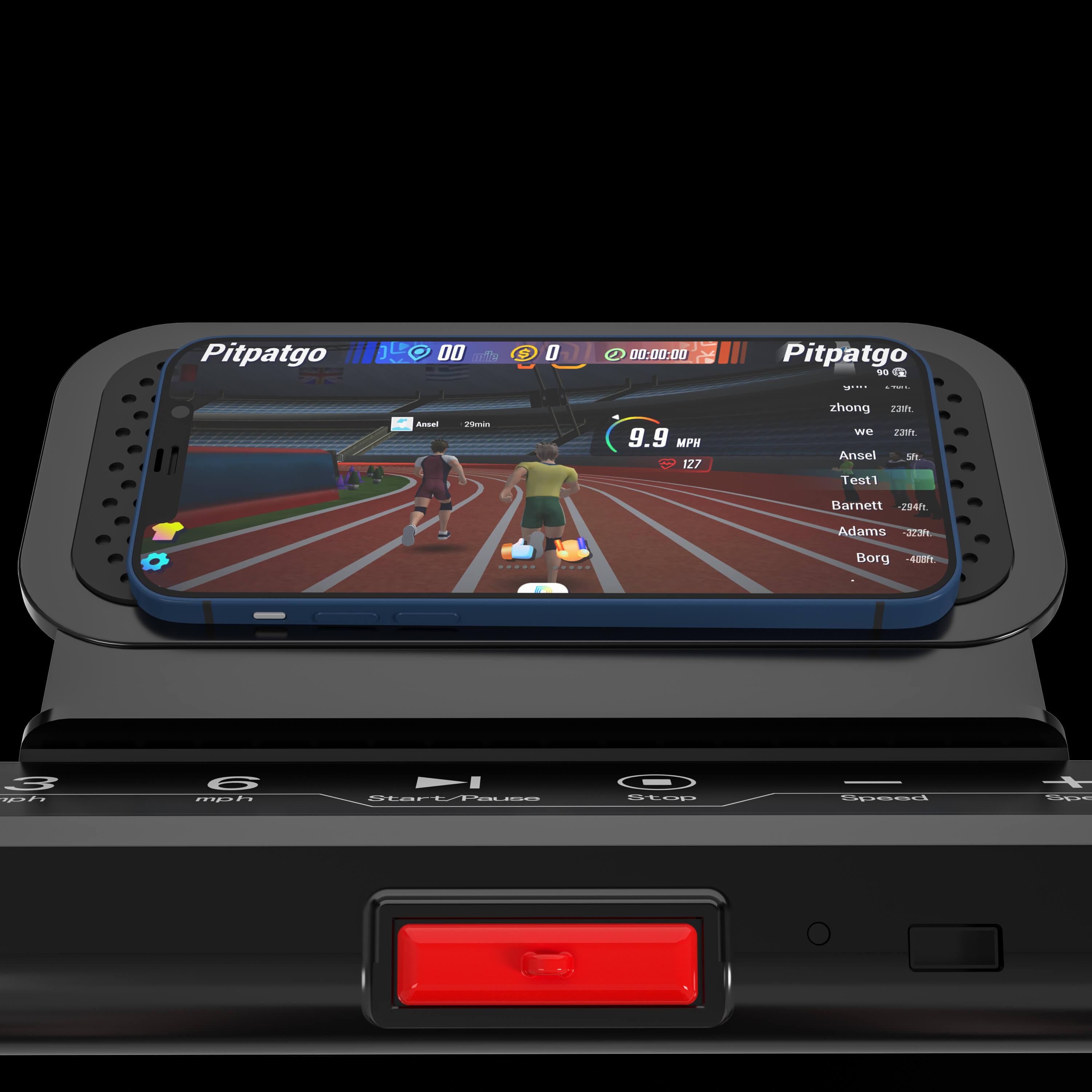 DeerRun A5 Pro Smart 2 in 1 Folding Treadmill Pink