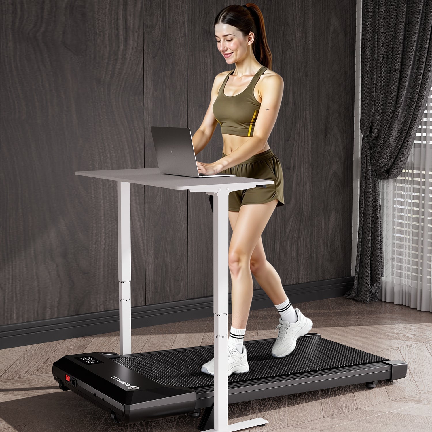 Q2 Urban Plus 7% Incline Longer belt Walking Pad Treadmill with Remote Control