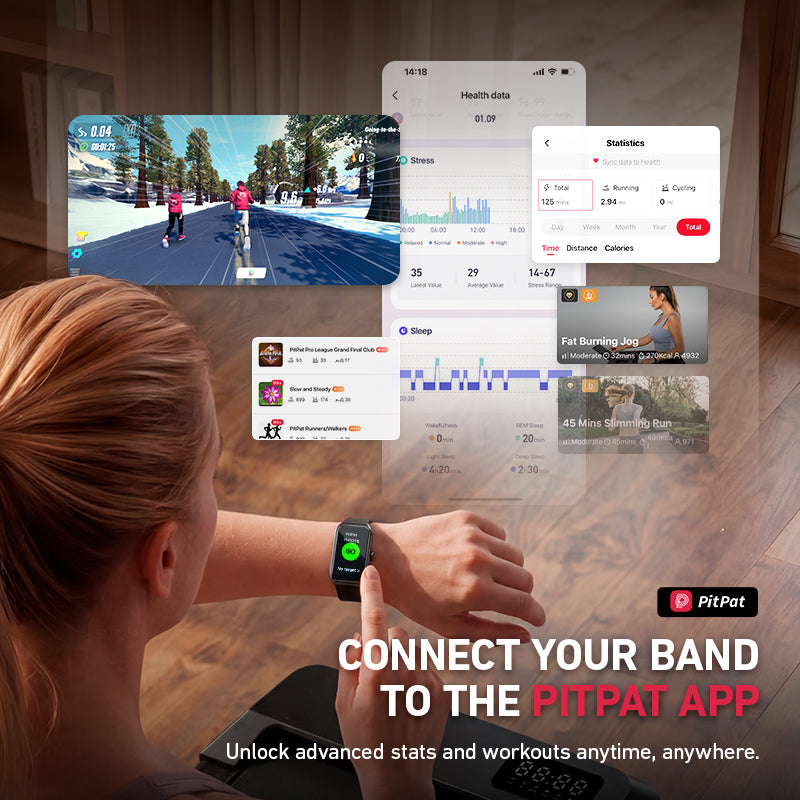 DeerRun® Fitness Smart Watch: Sync to PitPat App & Track Workouts