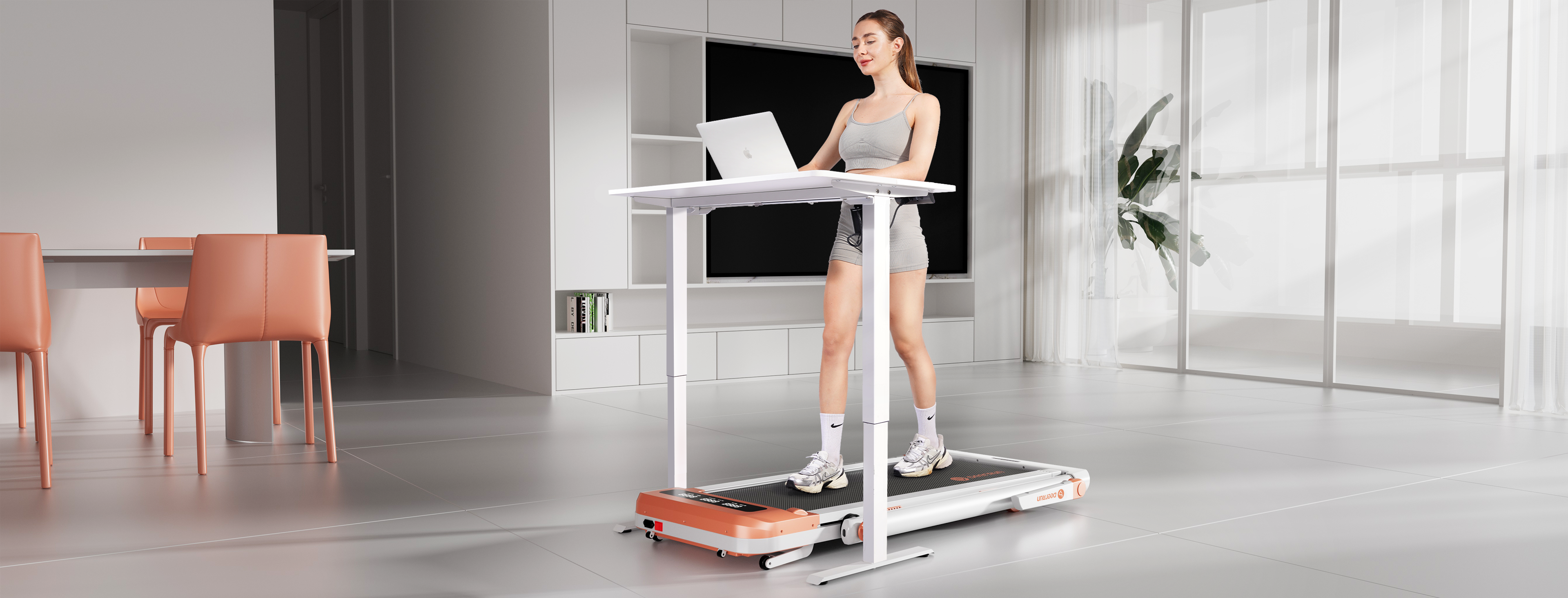 DeerRun Z10 Pro 12% Auto Incline Smart 2 in 1 Foldable Treadmill with Remote Control