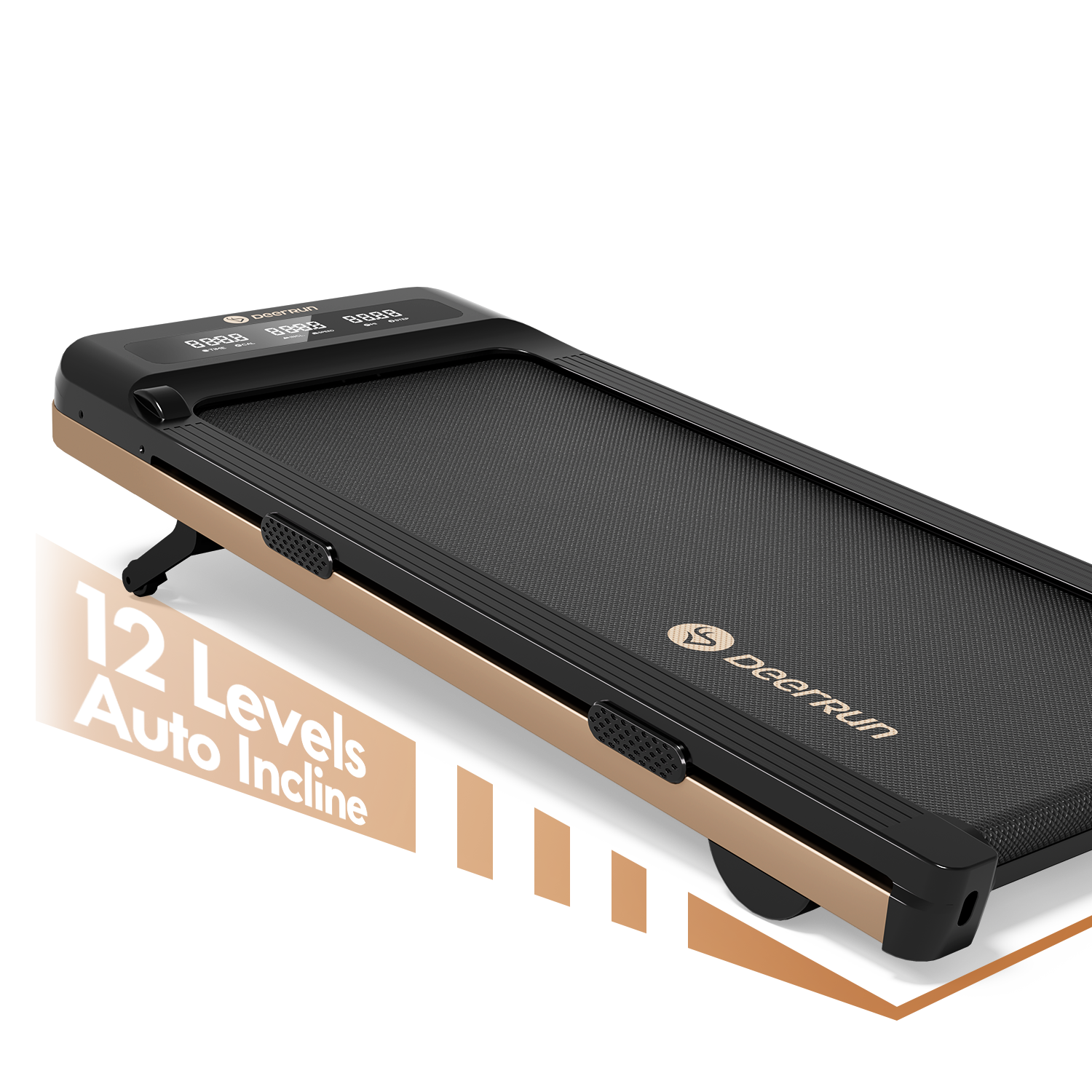 DeerRun Z10 12% Auto Incline Smart Walking Pad Treadmill with remote control - Luxe Orange DeerRun Z10 12% Auto Incline Smart Walking Pad Treadmill with remote control - Luxe Orange