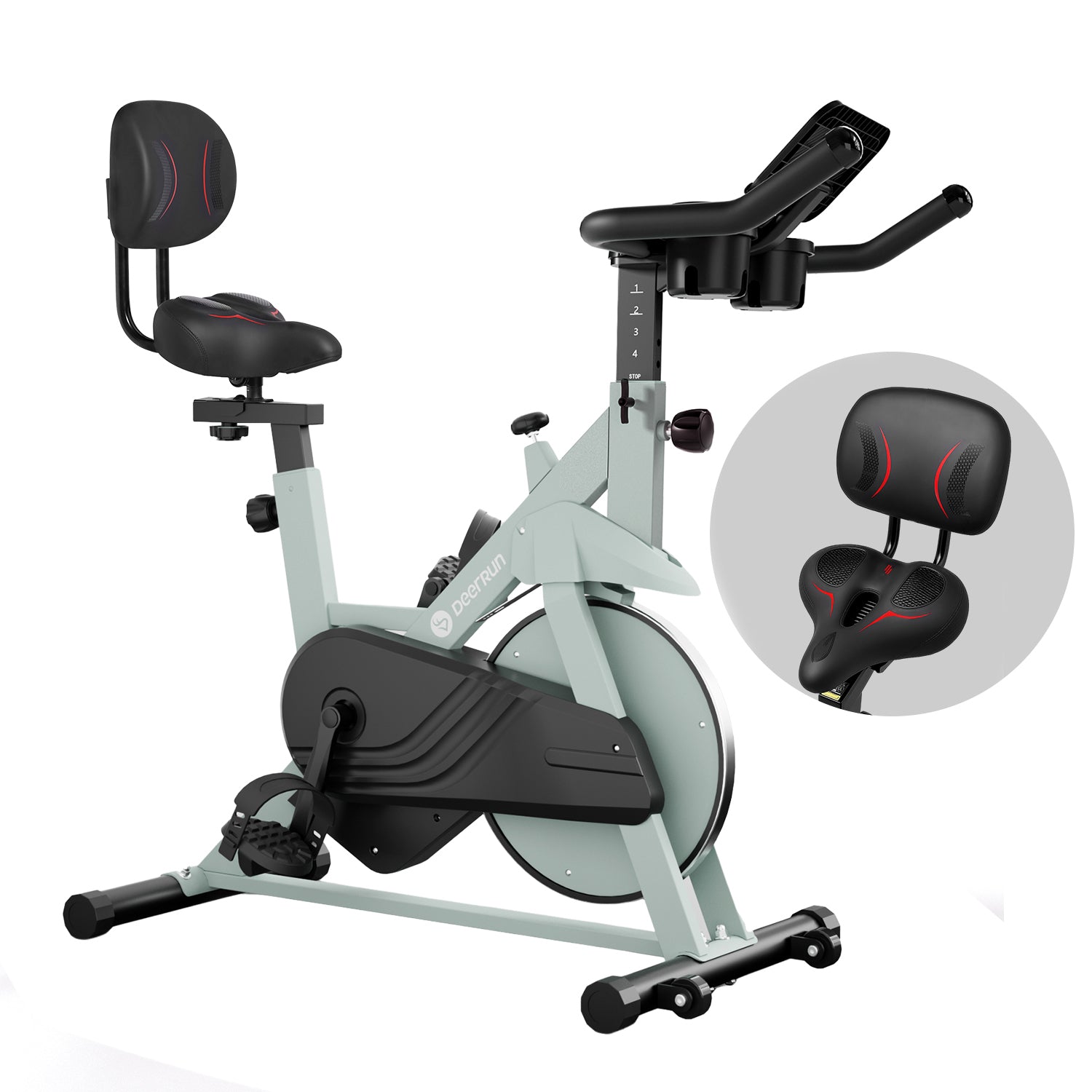 DeerRun S500 Indoor Smart Stationary Cycling Bike with PitPat App, 1-32 Magnetic Resistance